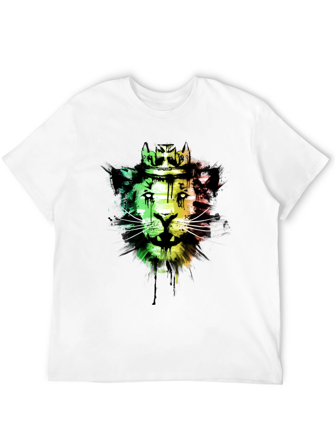 Lion King Crown Graphic Black T-Shirt