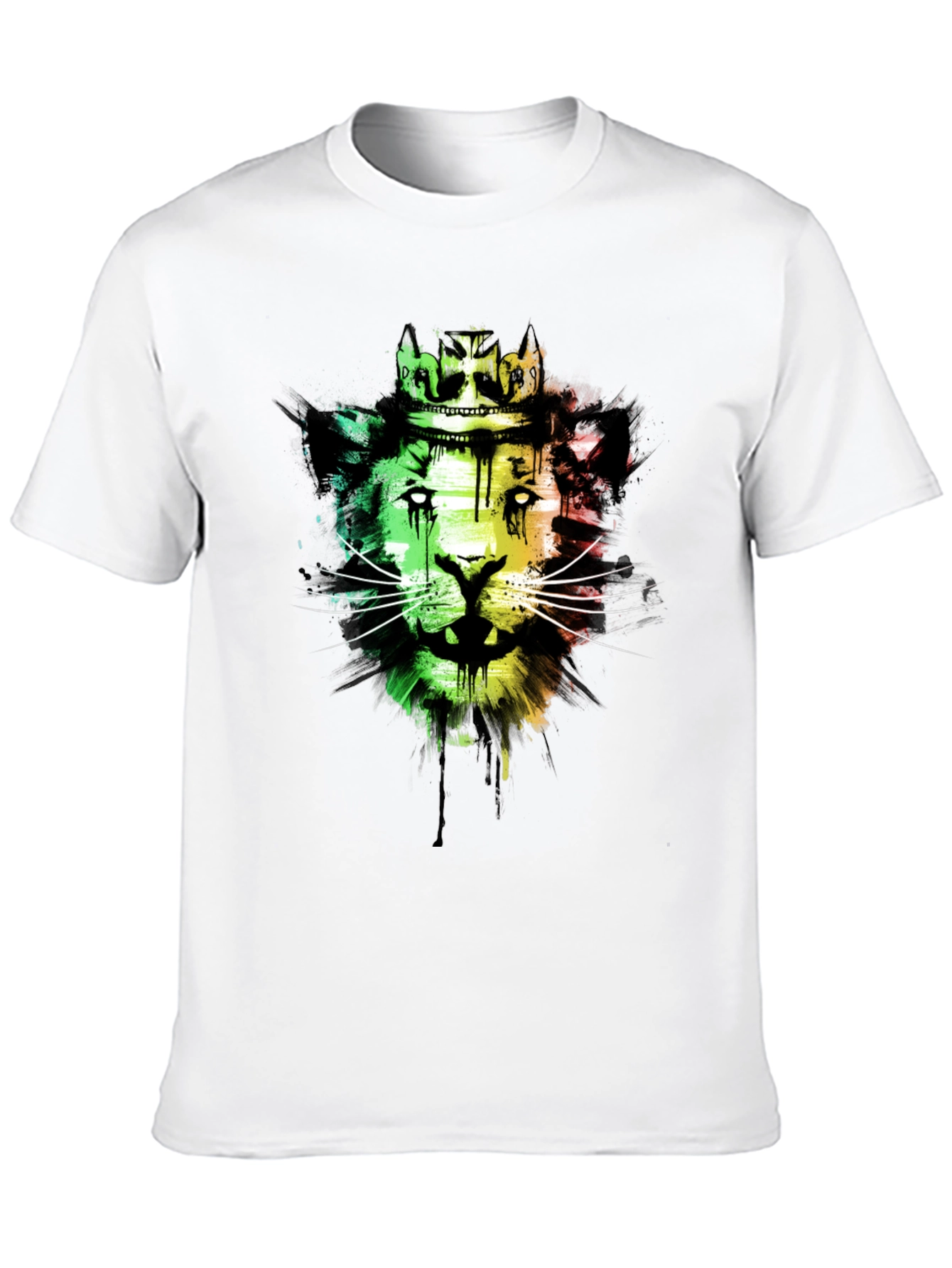 Lion King Crown Graphic Black T-Shirt