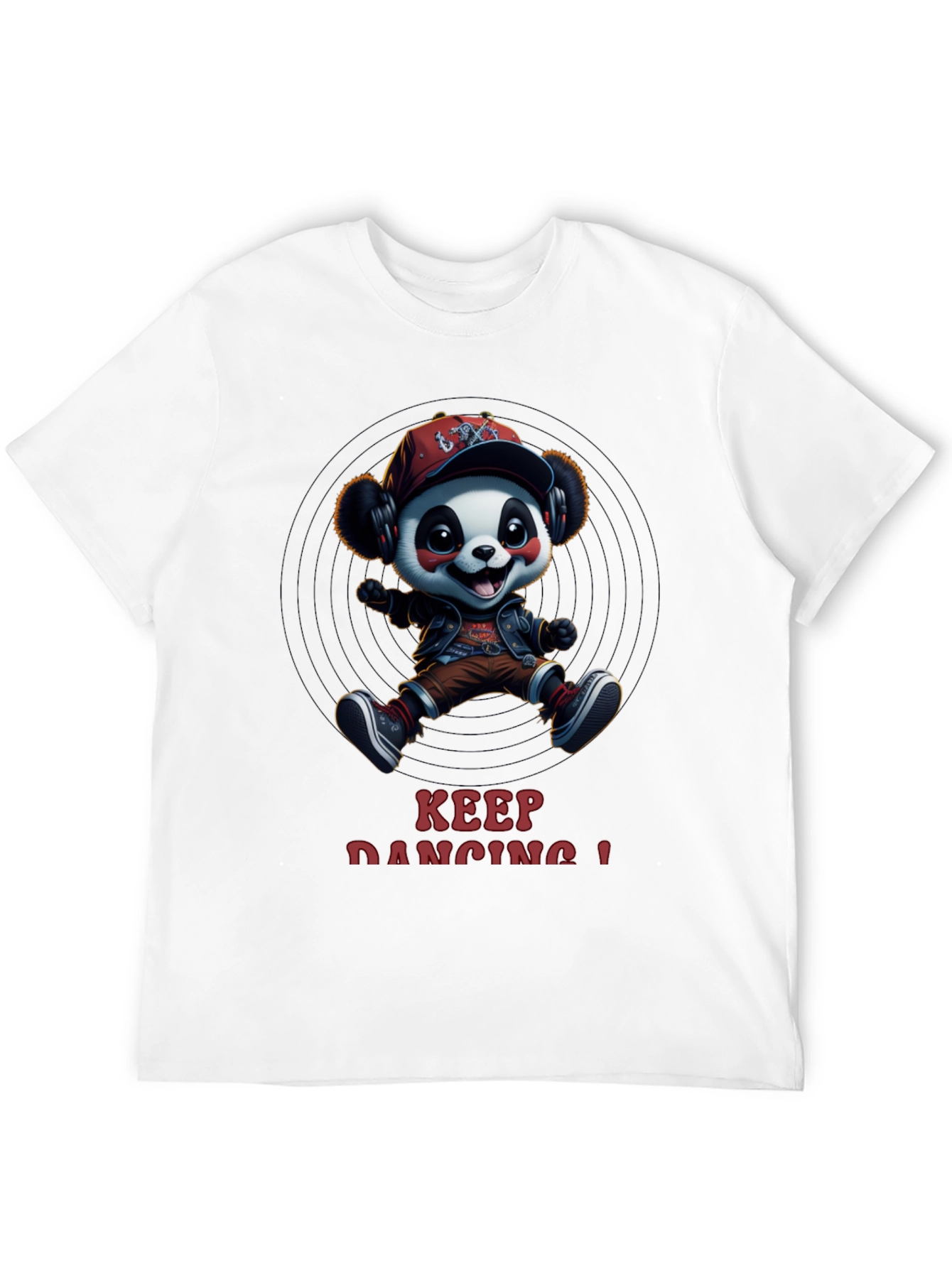 Cool Panda Graphic Tee - Keep Dancing!
