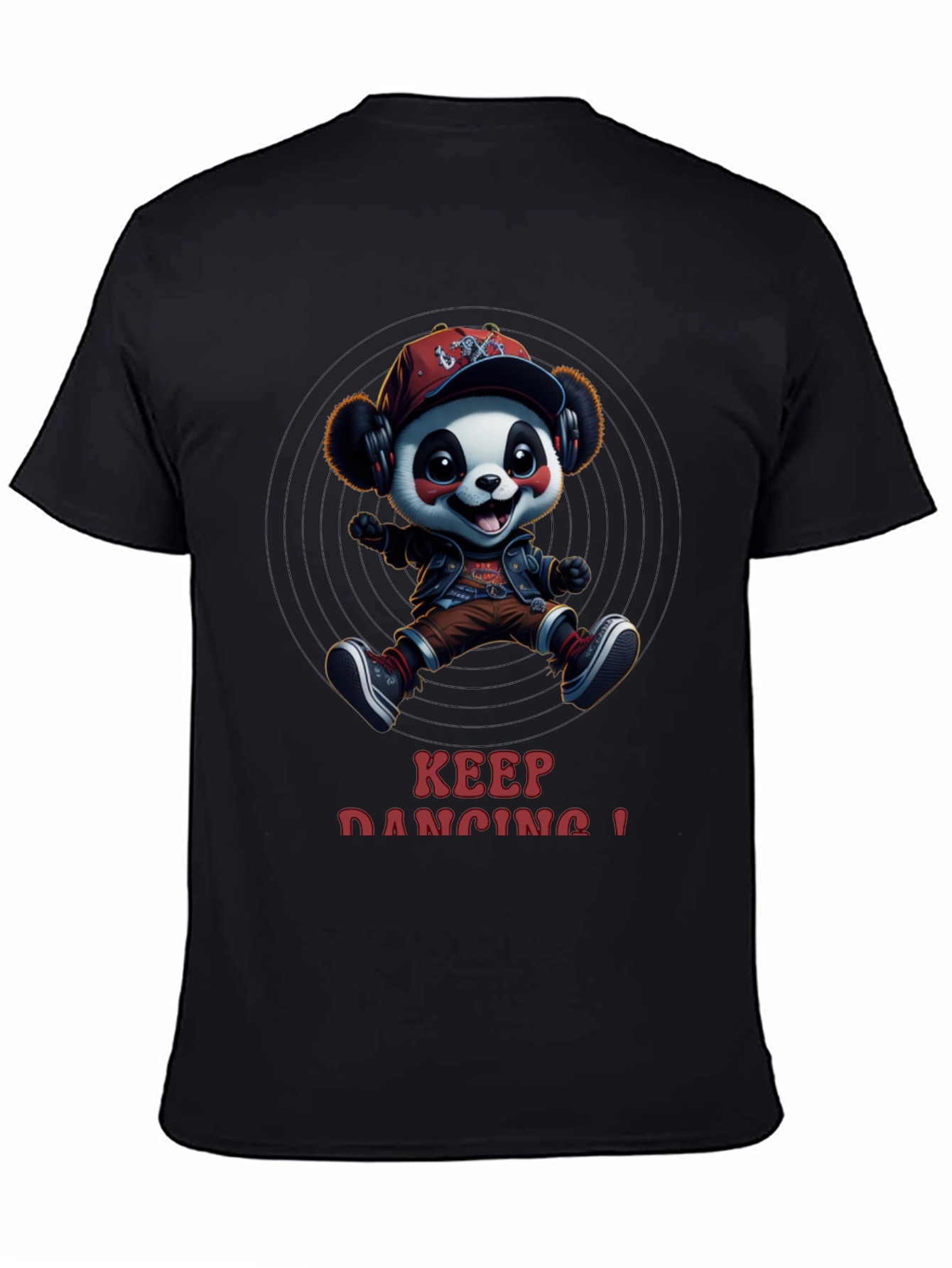 Cool Panda Graphic Tee - Keep Dancing!