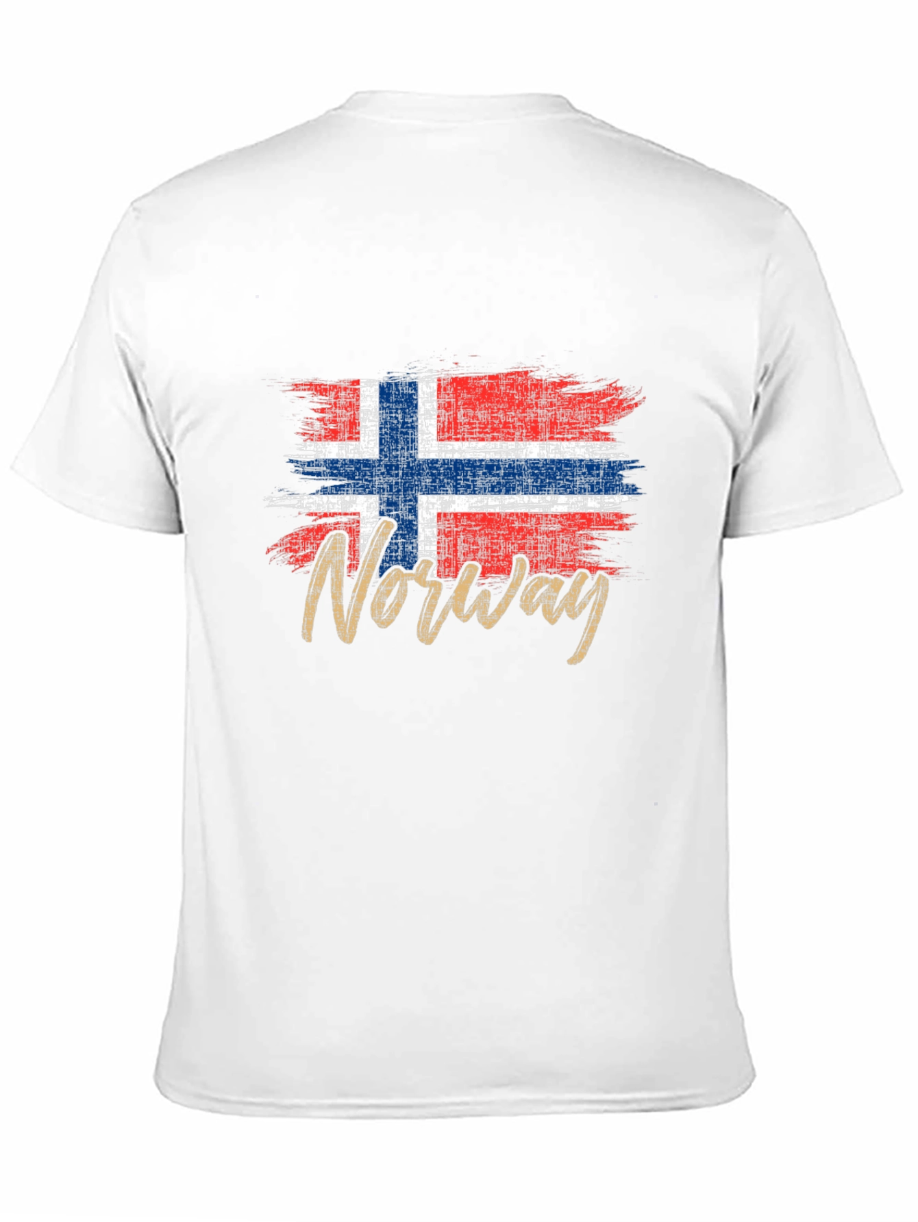 Norway Flag Grunge Style Graphic T-Shirt