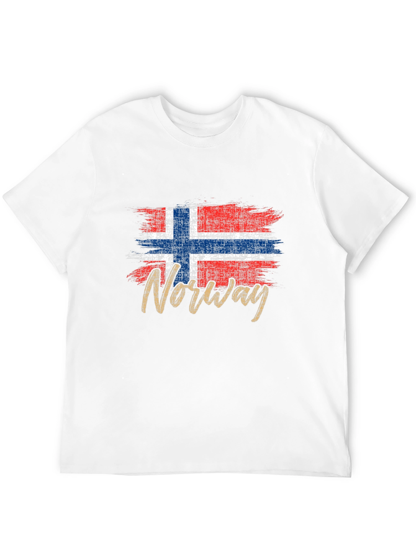 Norway Flag Grunge Style Graphic T-Shirt