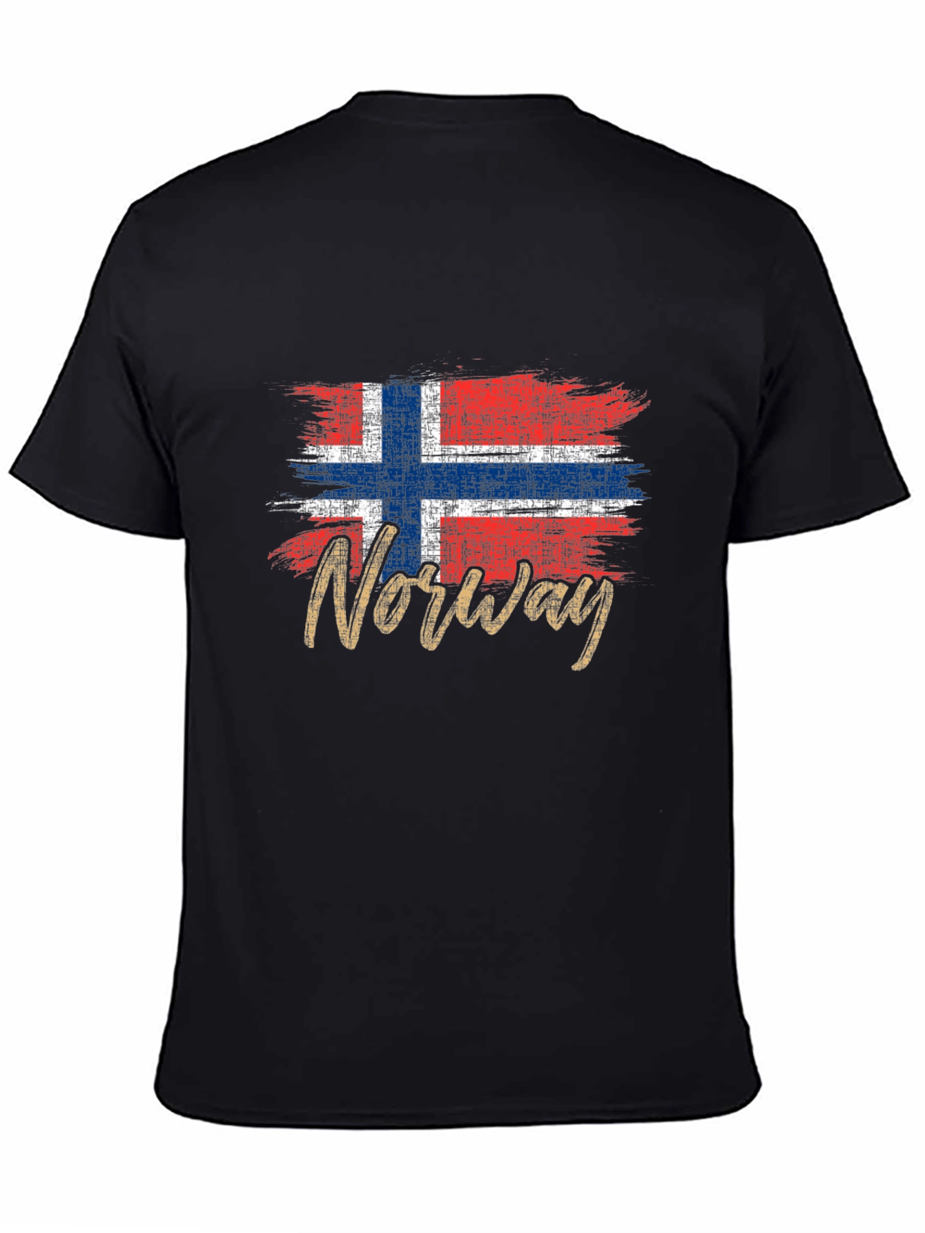 Norway Flag Grunge Style Graphic T-Shirt