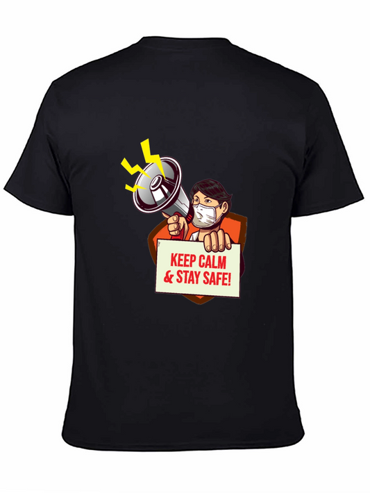 Keep Calm & Stay Safe Graphic Tee