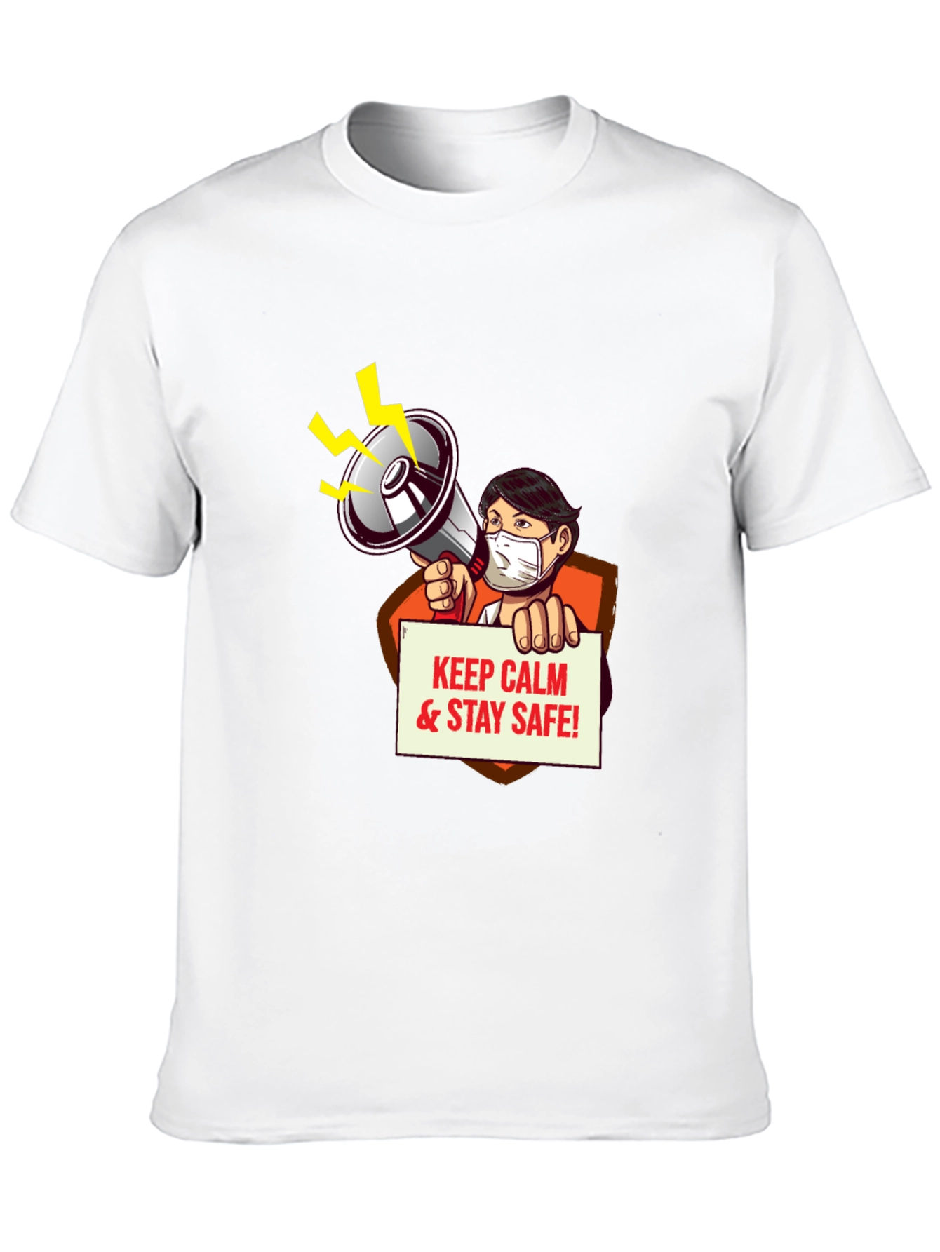 Keep Calm & Stay Safe Graphic Tee