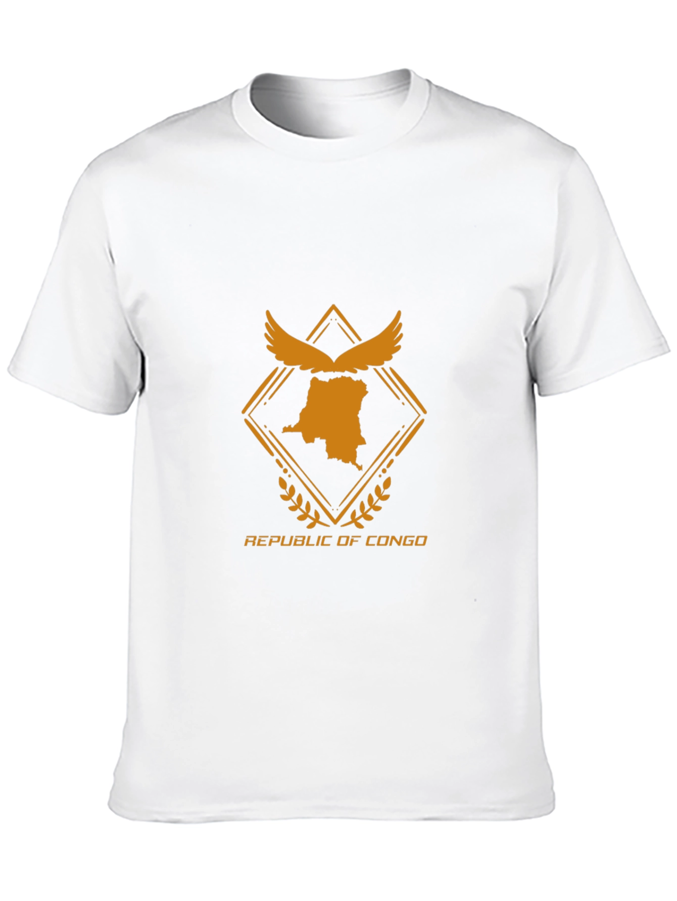 Republic of Congo Graphic Tee - Black Crew Neck
