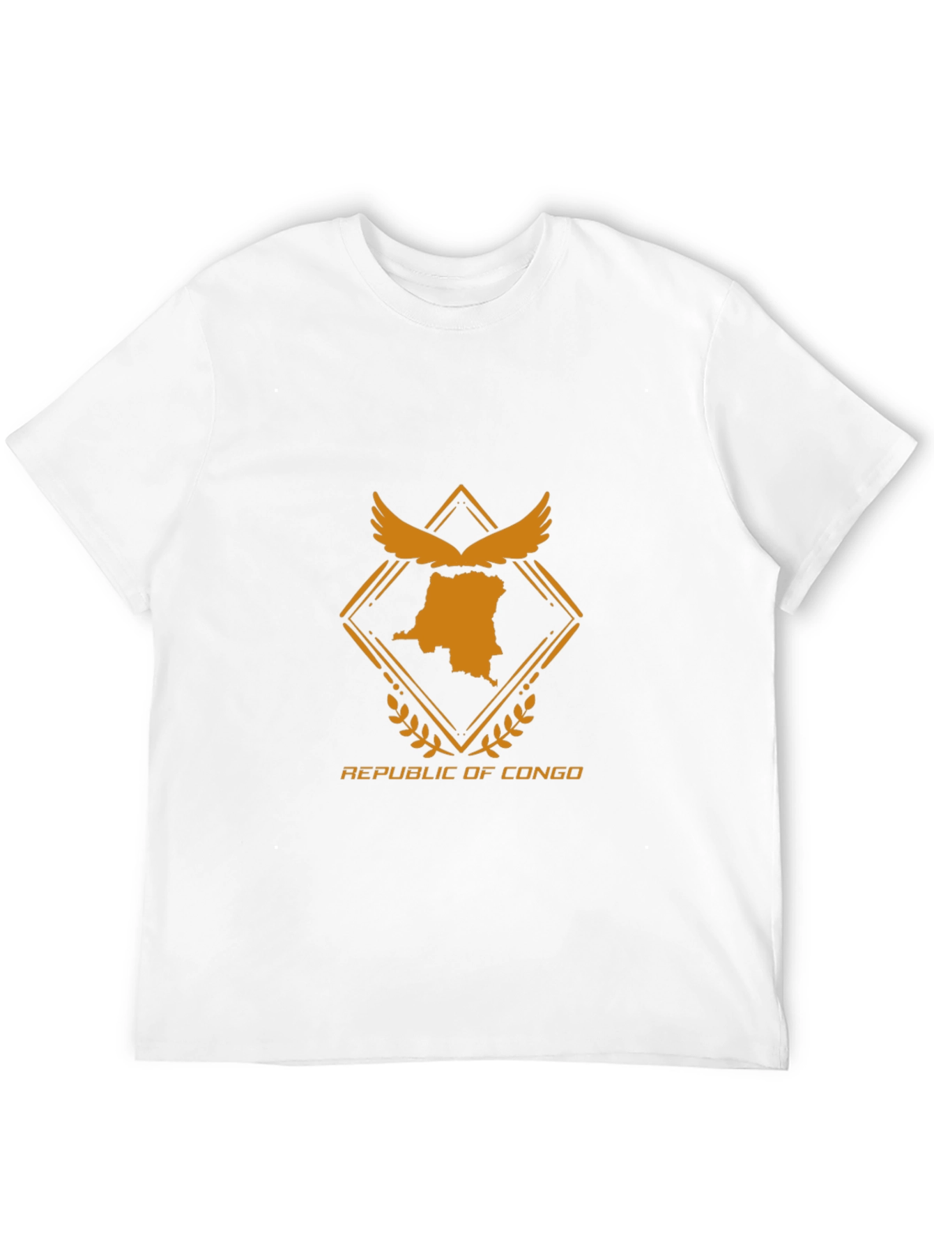 Republic of Congo Graphic Tee - Black Crew Neck