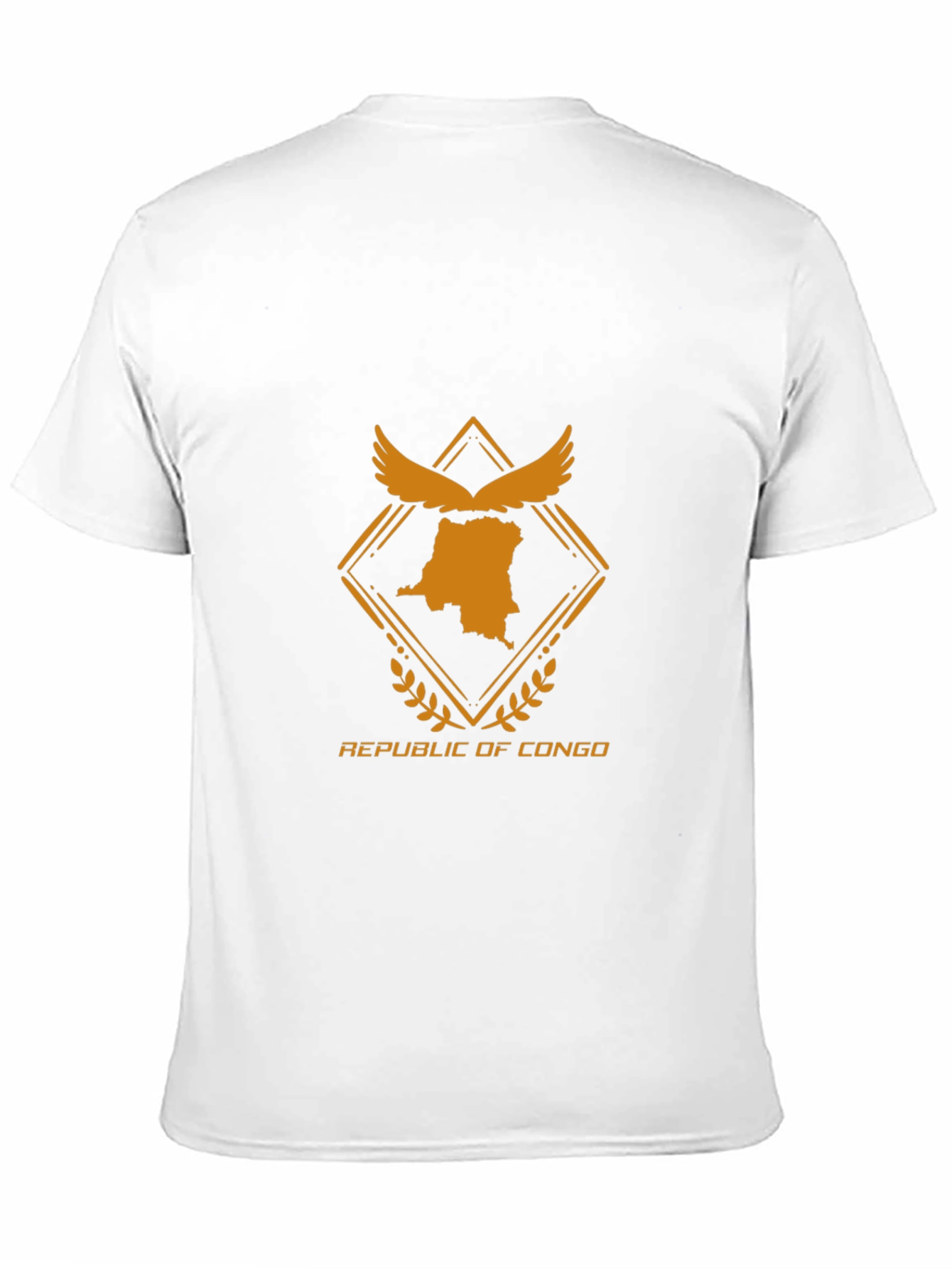 Republic of Congo Graphic Tee - Black Crew Neck