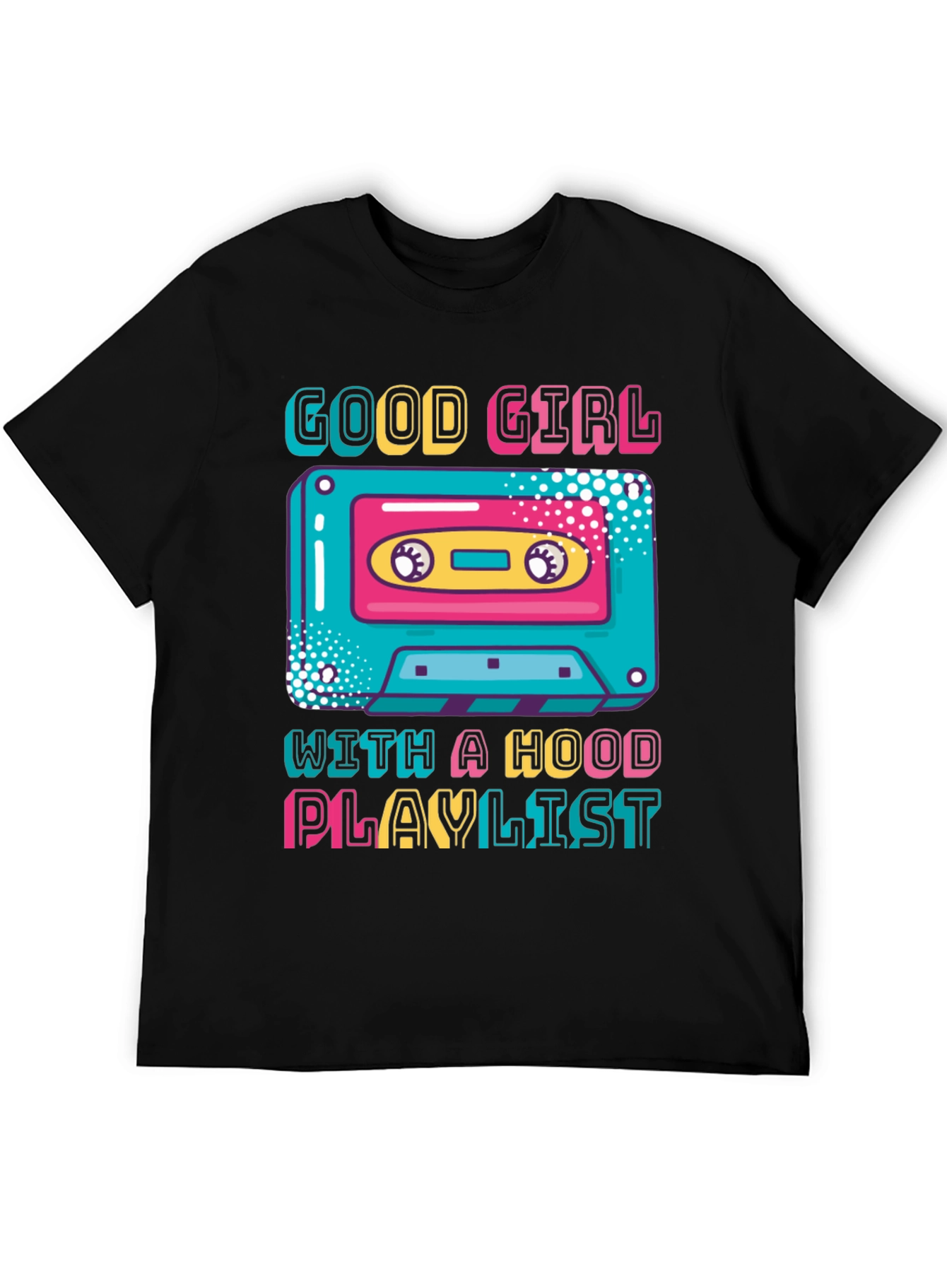 Good Girl Hood Playlist Cassette Graphic Tee
