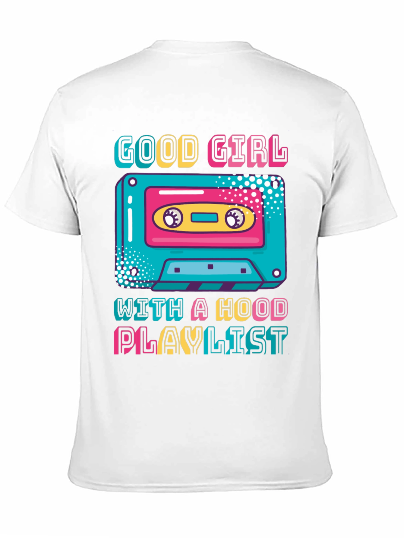 Good Girl Hood Playlist Cassette Graphic Tee