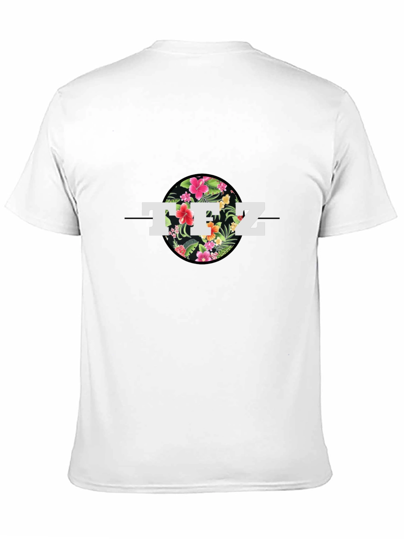 Floral TFZ Graphic Black T-Shirt
