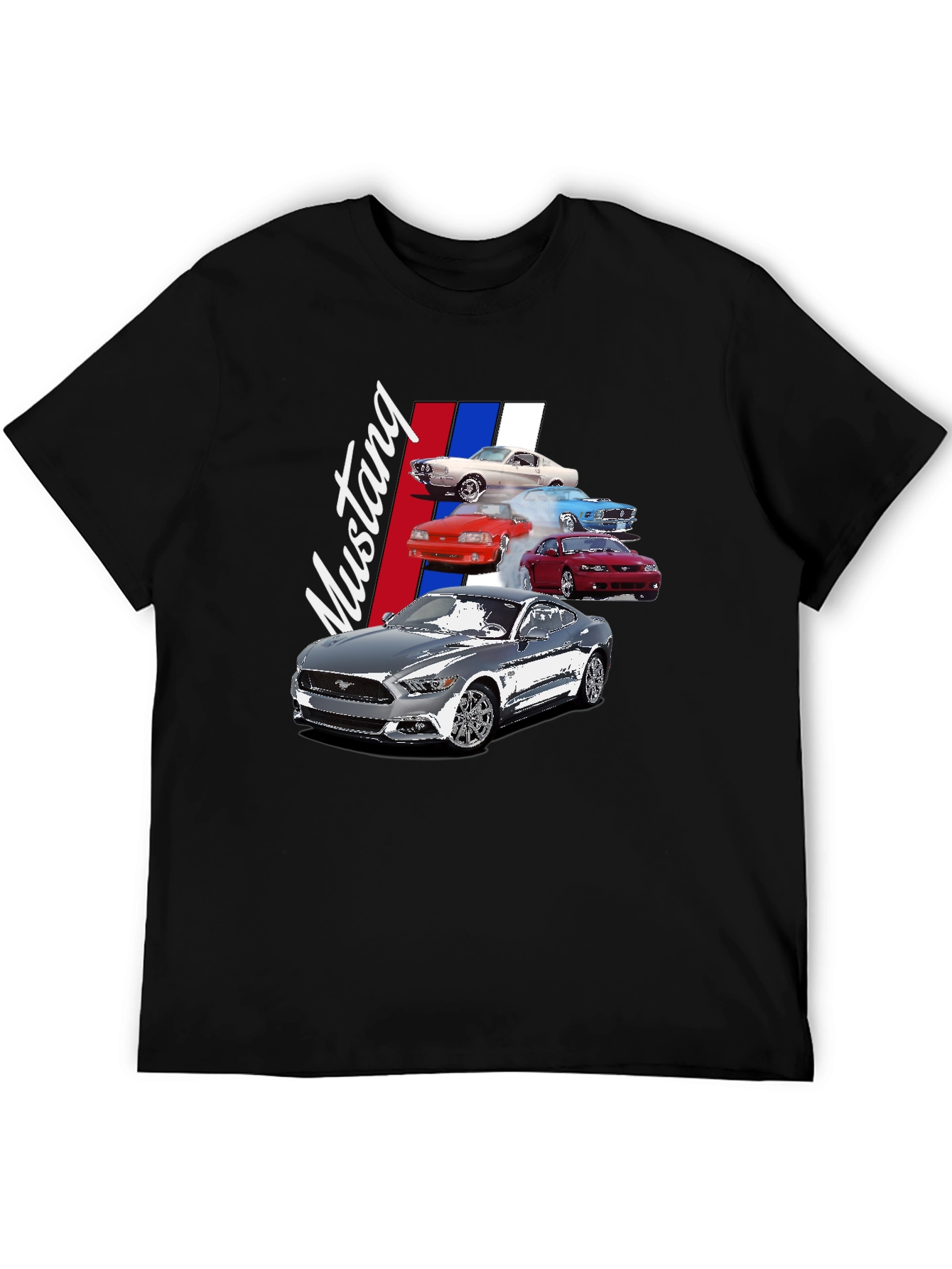 Evolution Mustang Black Graphic T-Shirt