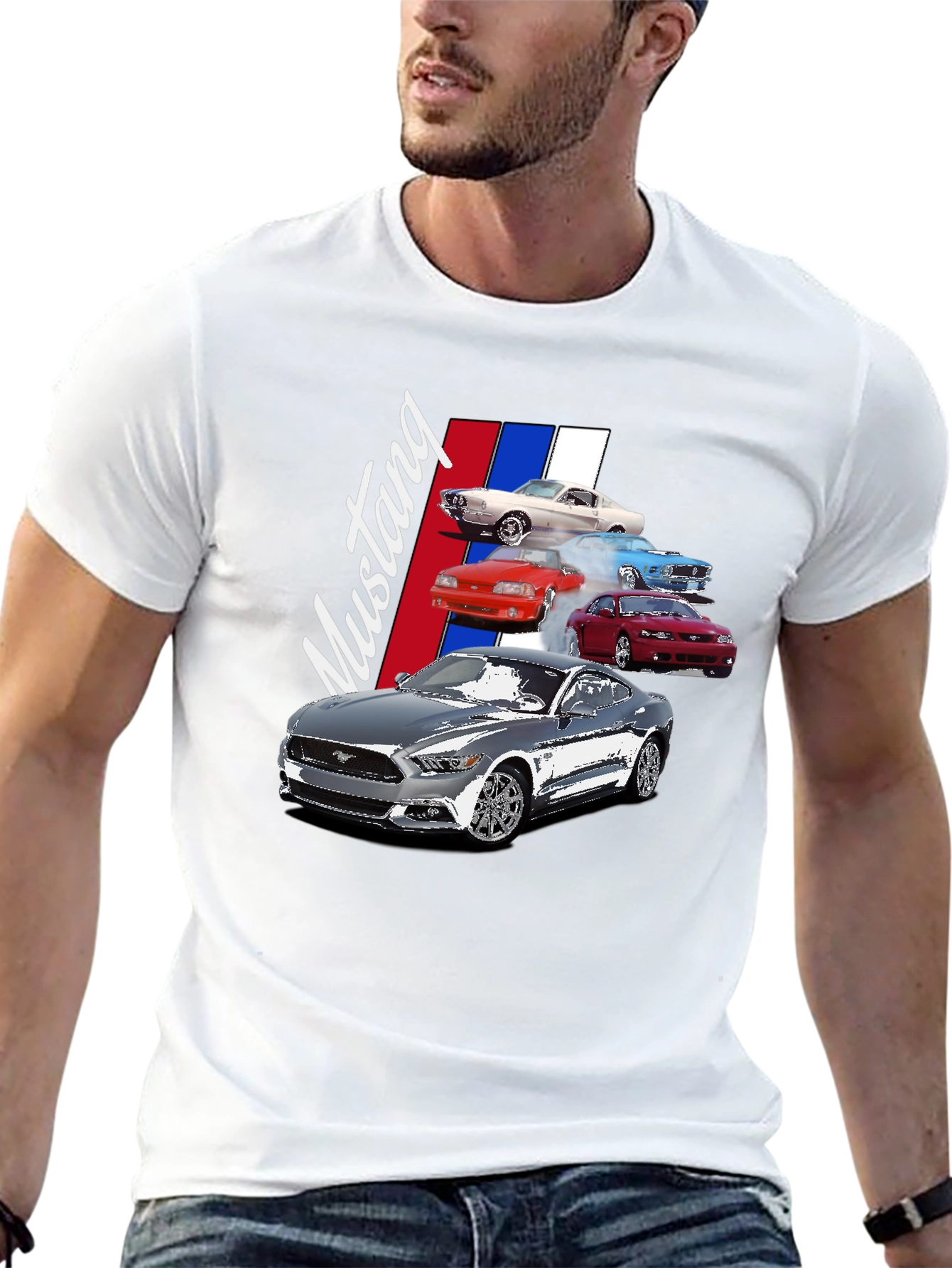Evolution Mustang Black Graphic T-Shirt