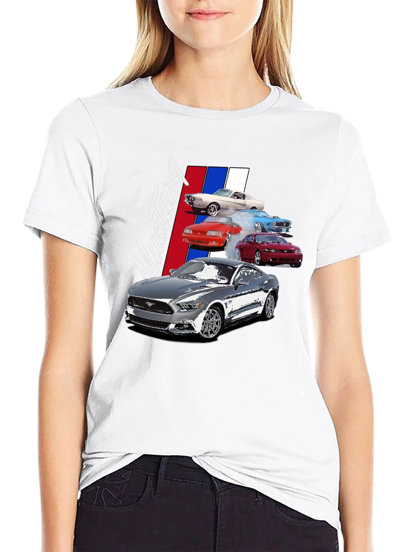 Evolution Mustang Black Graphic T-Shirt