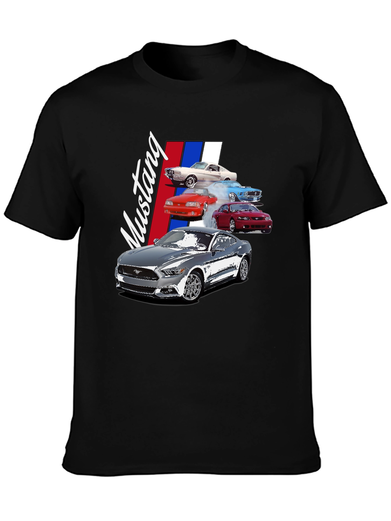 Evolution Mustang Black Graphic T-Shirt