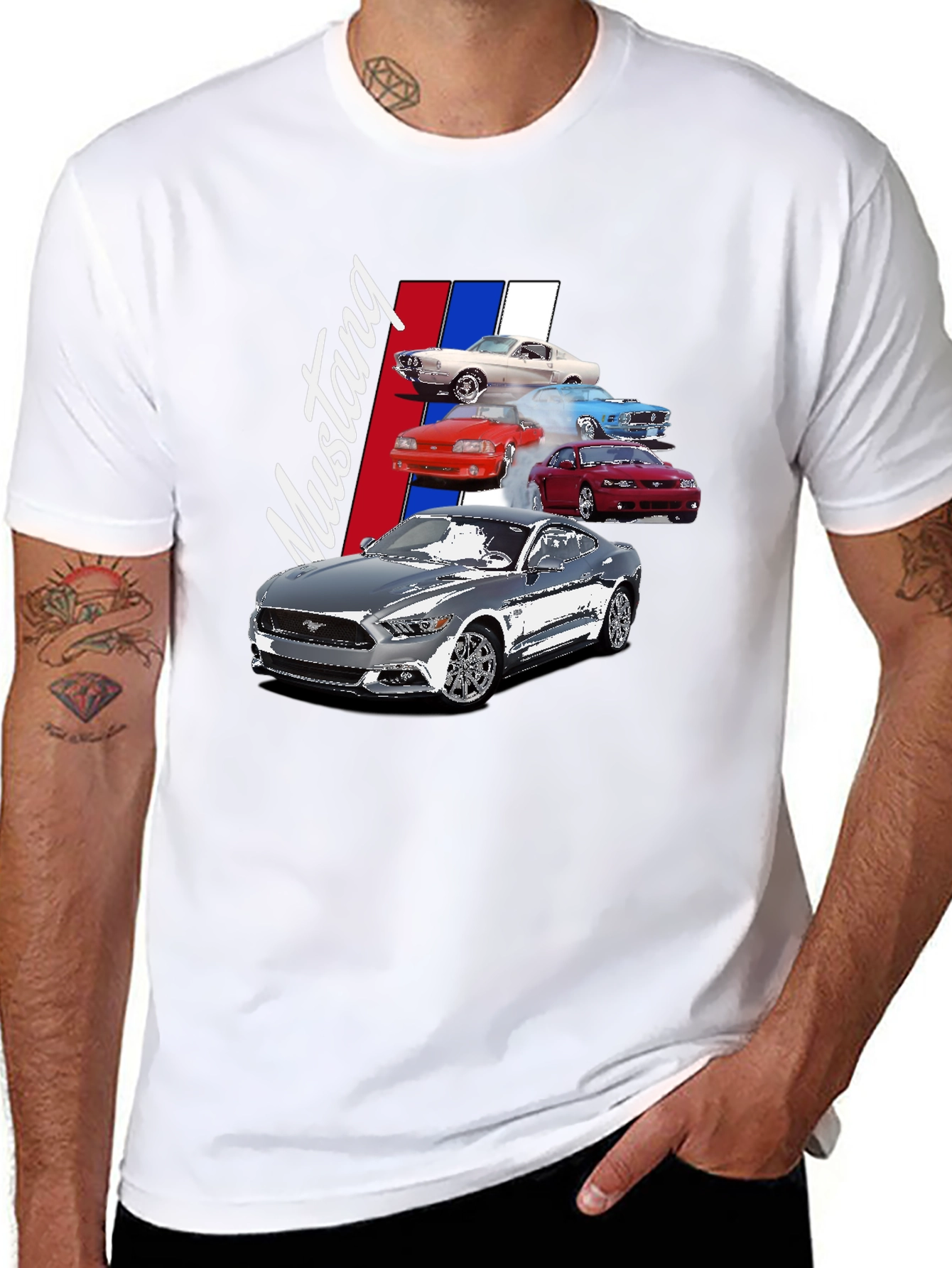 Evolution Mustang Black Graphic T-Shirt