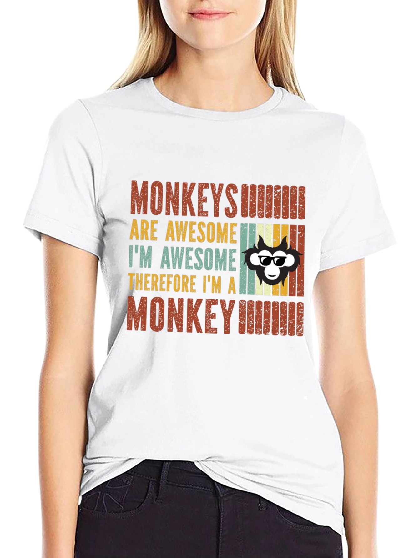 Monkeys Are Awesome Graphic T-Shirt