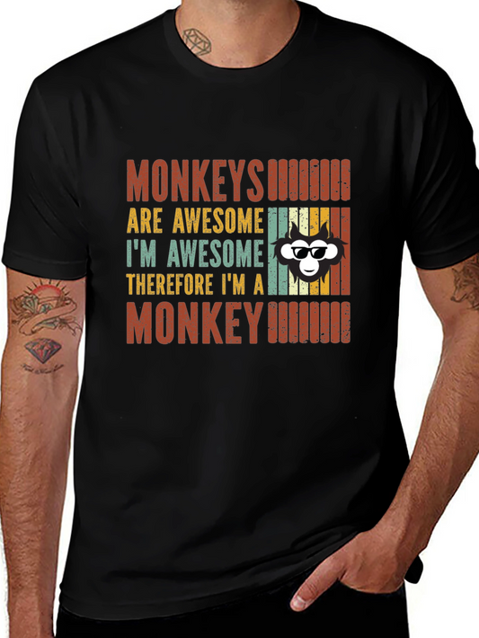 Monkeys Are Awesome Graphic T-Shirt