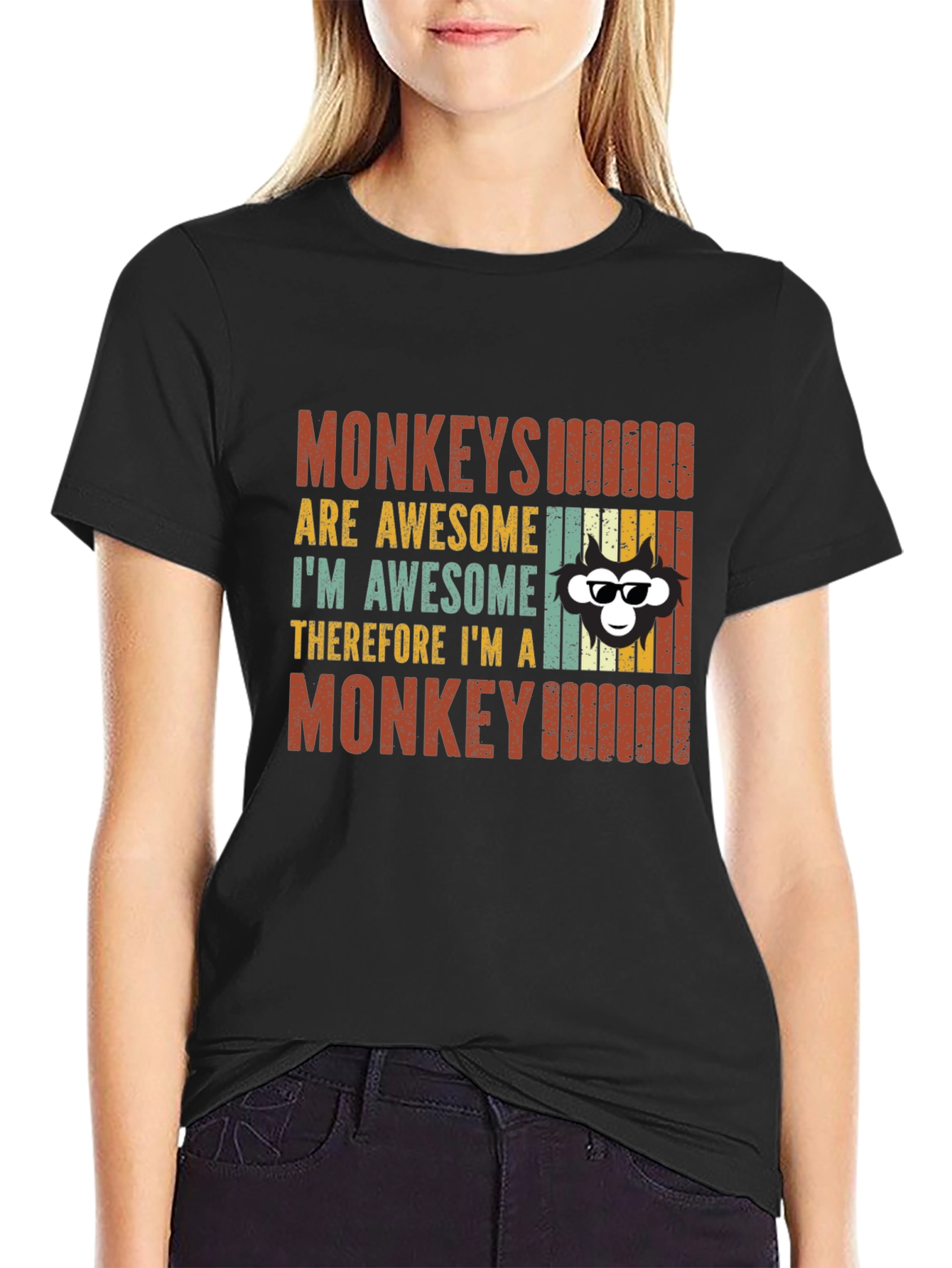 Monkeys Are Awesome Graphic T-Shirt
