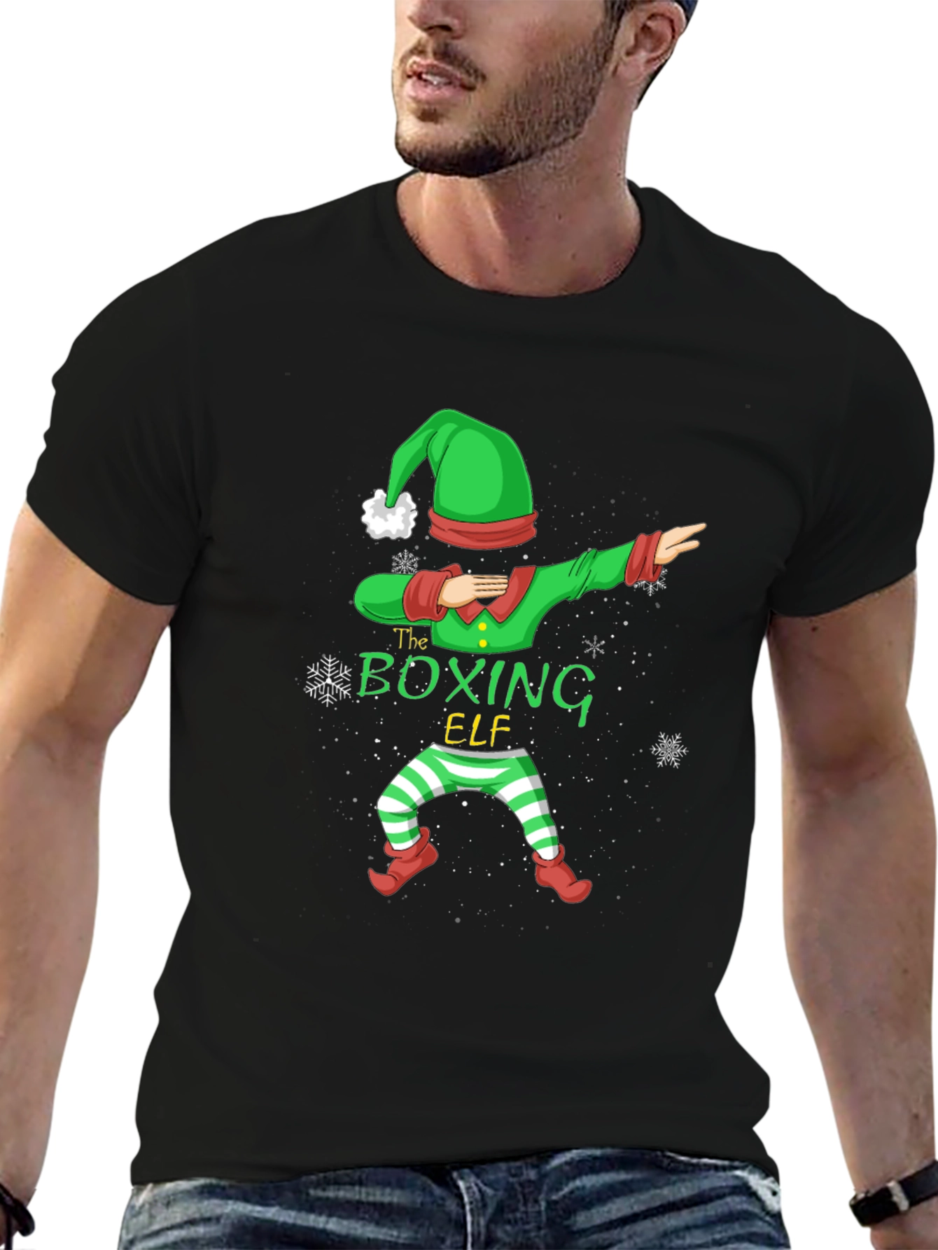 Boxing Elf Christmas T-Shirt - Holiday Fun