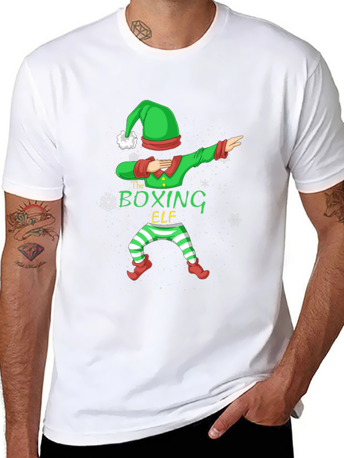 Boxing Elf Christmas T-Shirt - Holiday Fun