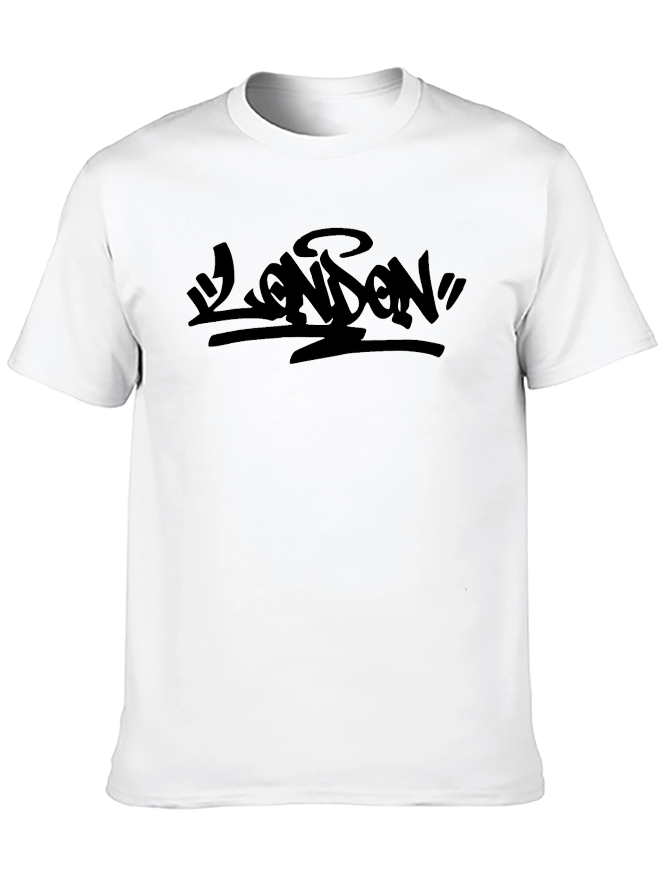 London Graffiti Style Black T-Shirt