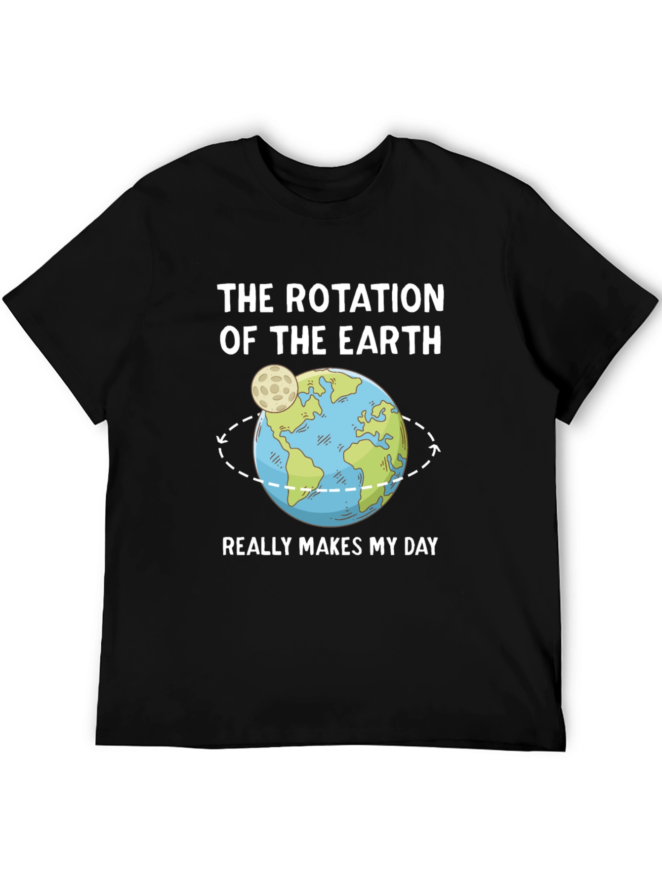 Earth Rotation T-Shirt - Makes My Day!