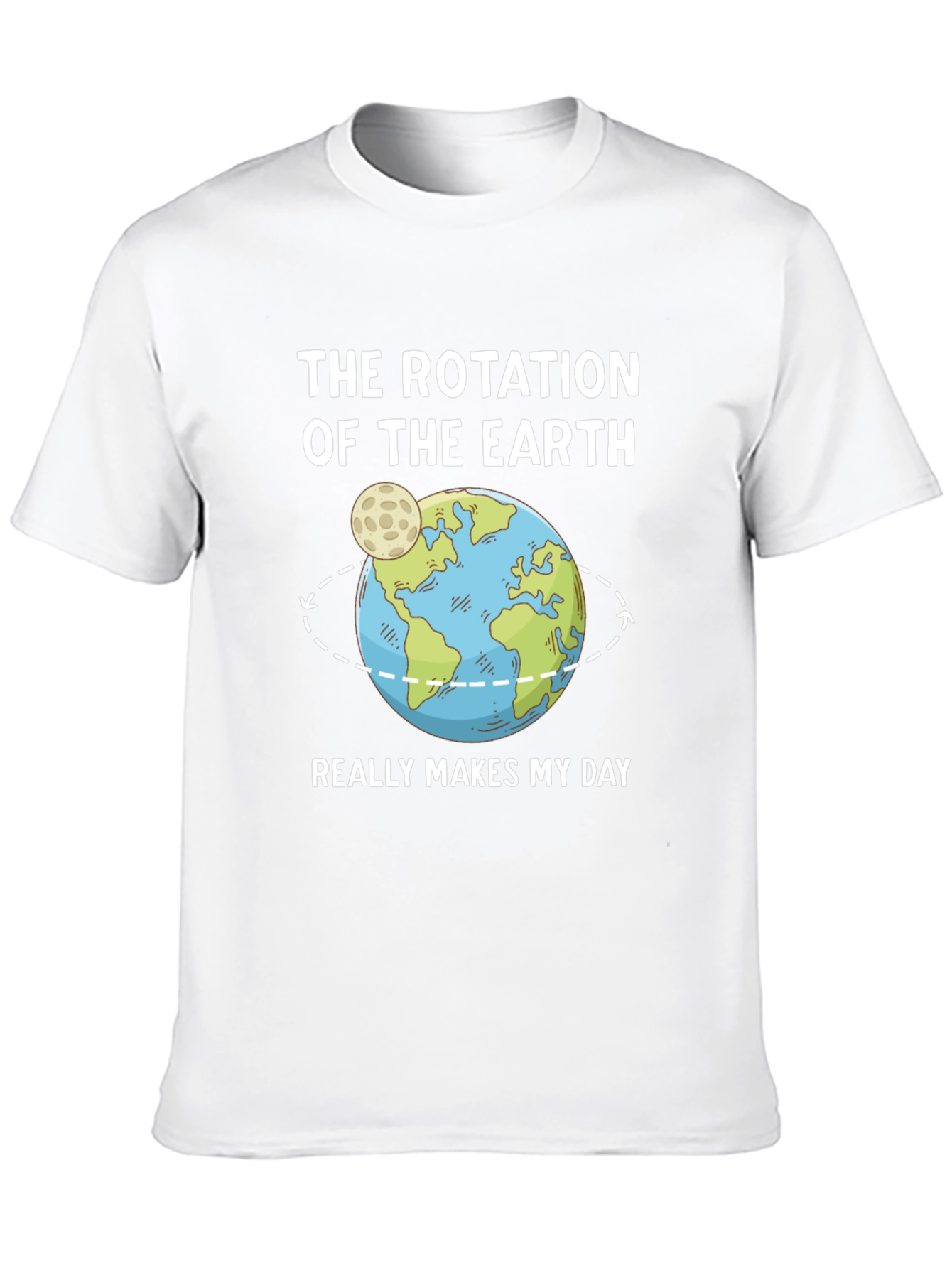 Earth Rotation T-Shirt - Makes My Day!