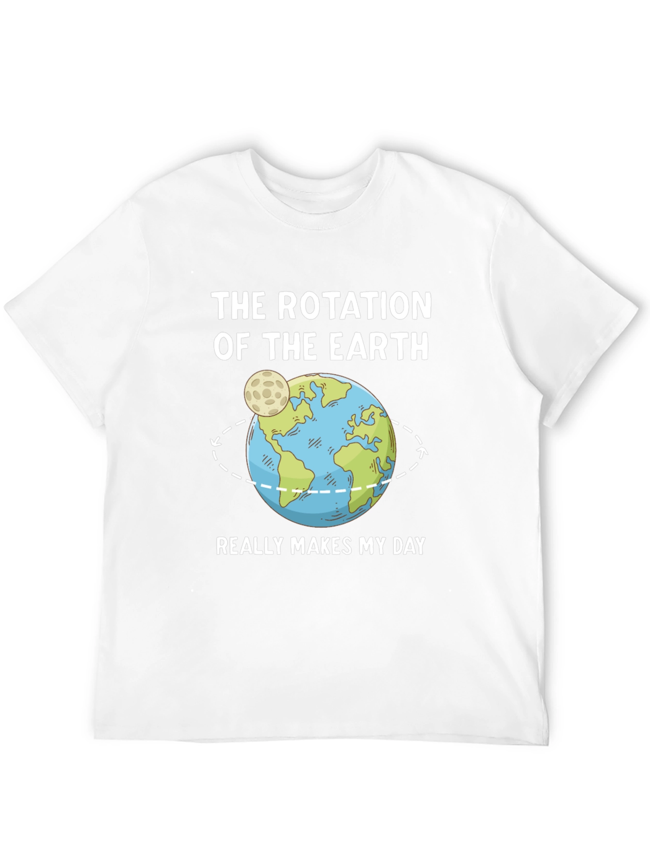 Earth Rotation T-Shirt - Makes My Day!