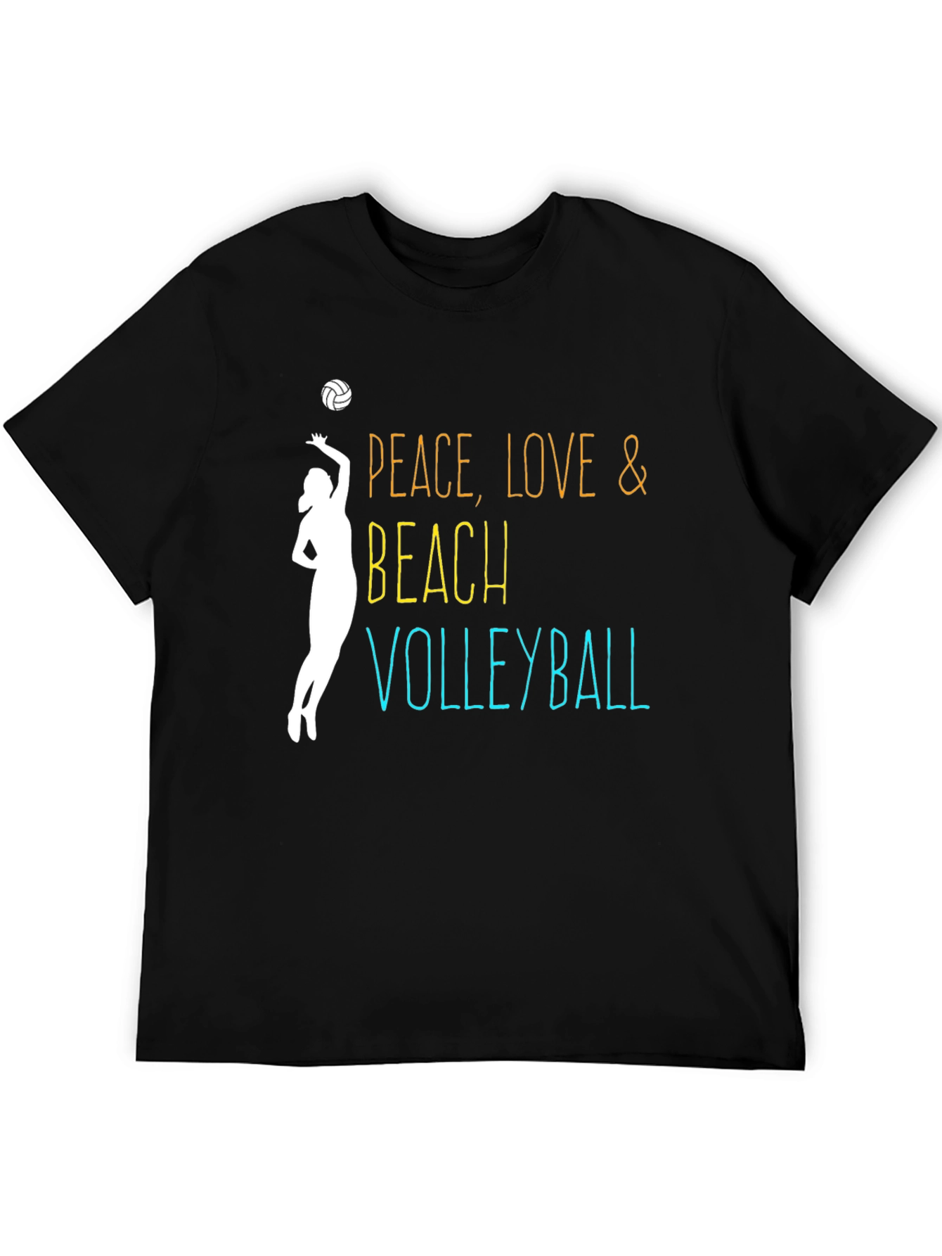 Peace Love Beach Volleyball Graphic Tee