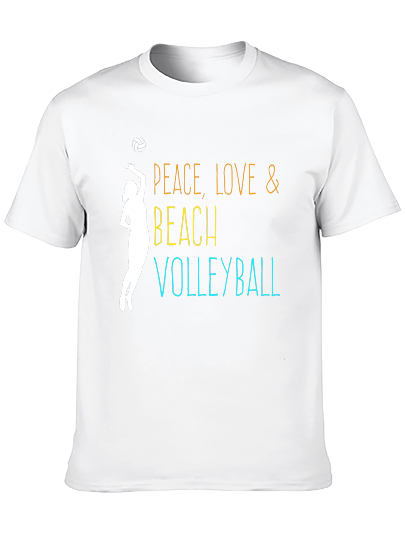 Peace Love Beach Volleyball Graphic Tee