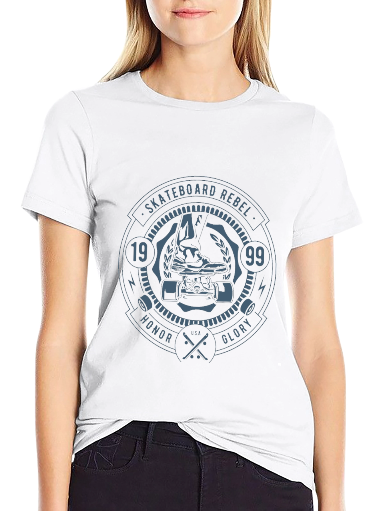 Skateboard Rebel Graphic Tee