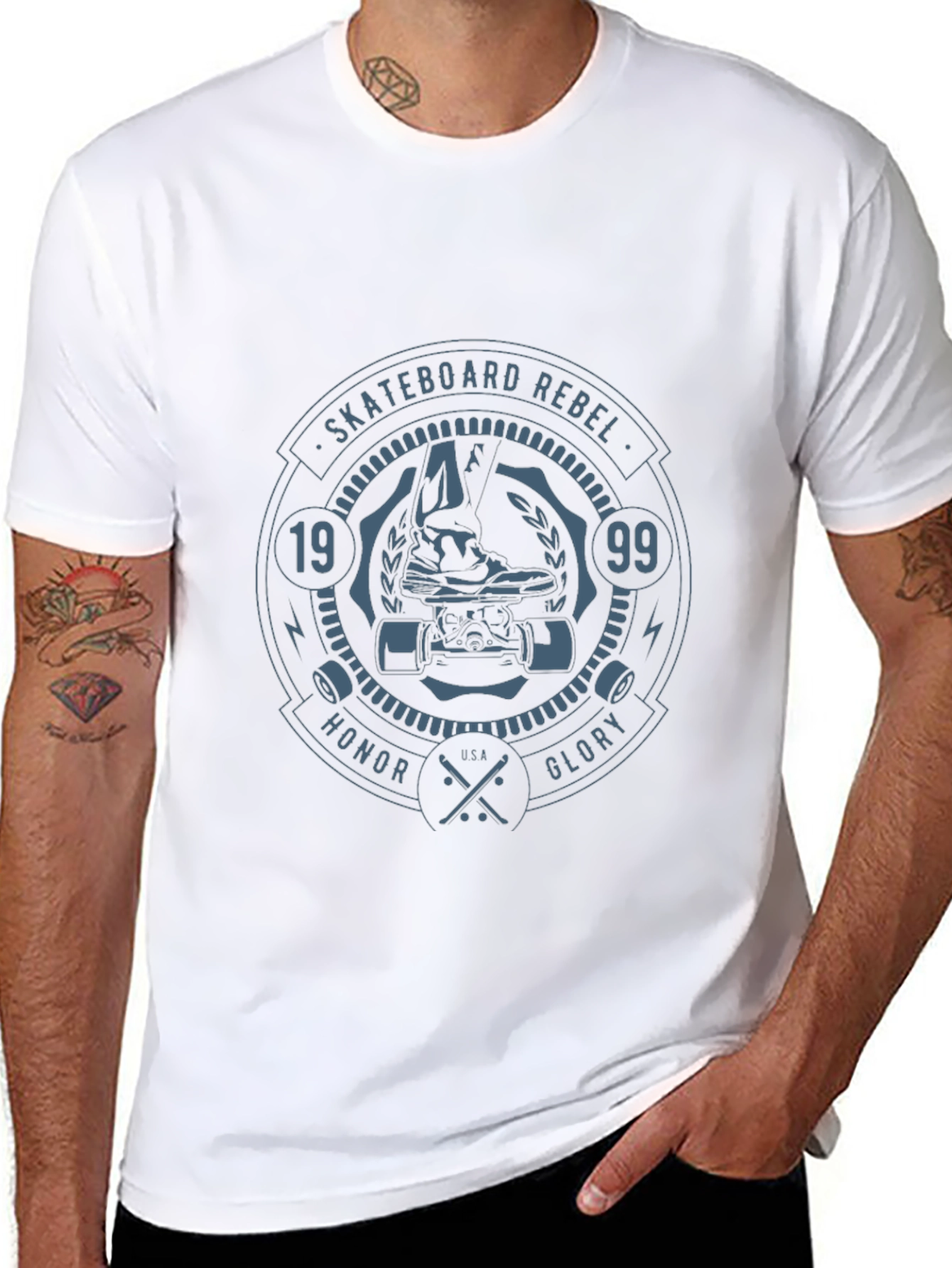 Skateboard Rebel Graphic Tee