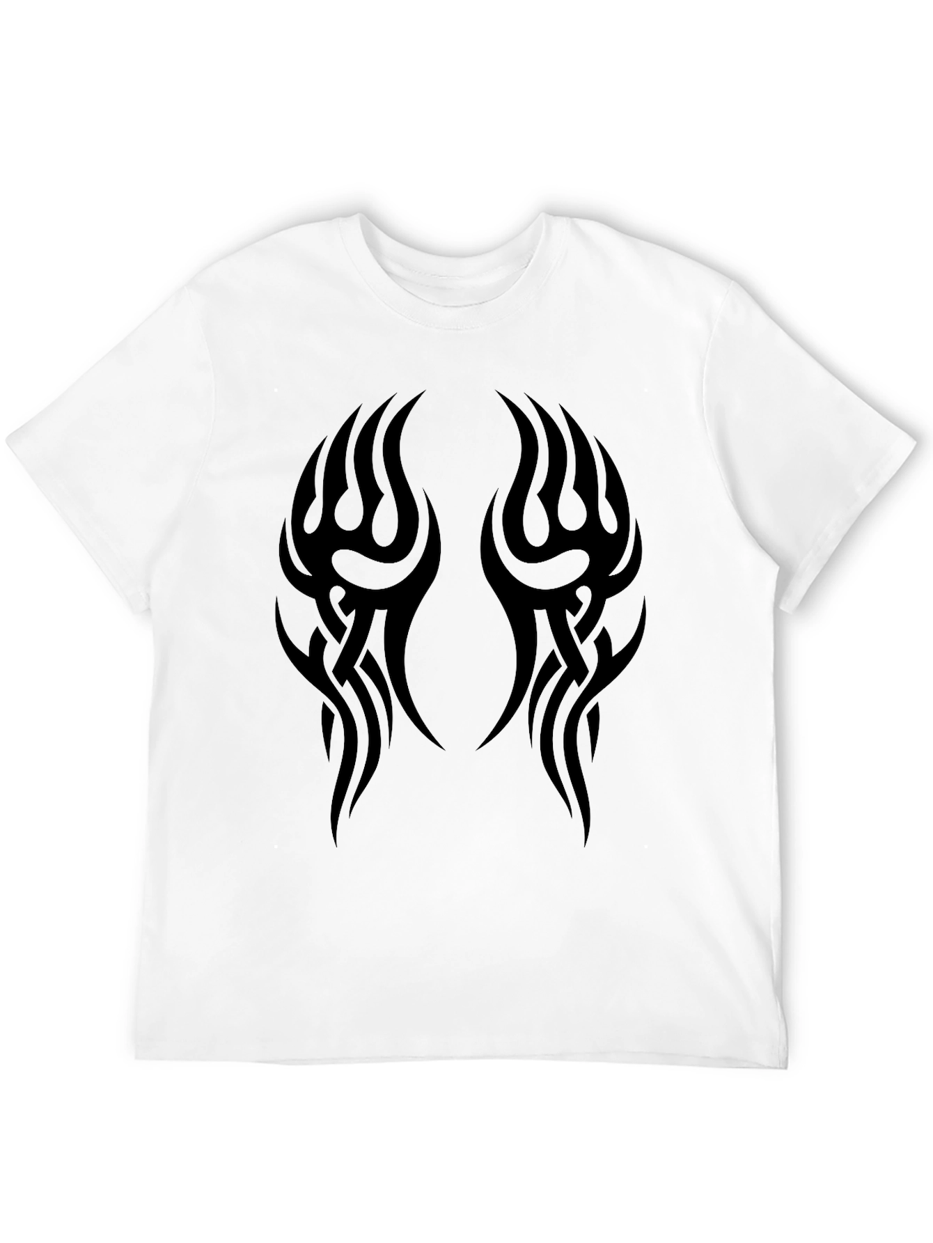Mens Black Tribal Tattoo Graphic T-Shirt
