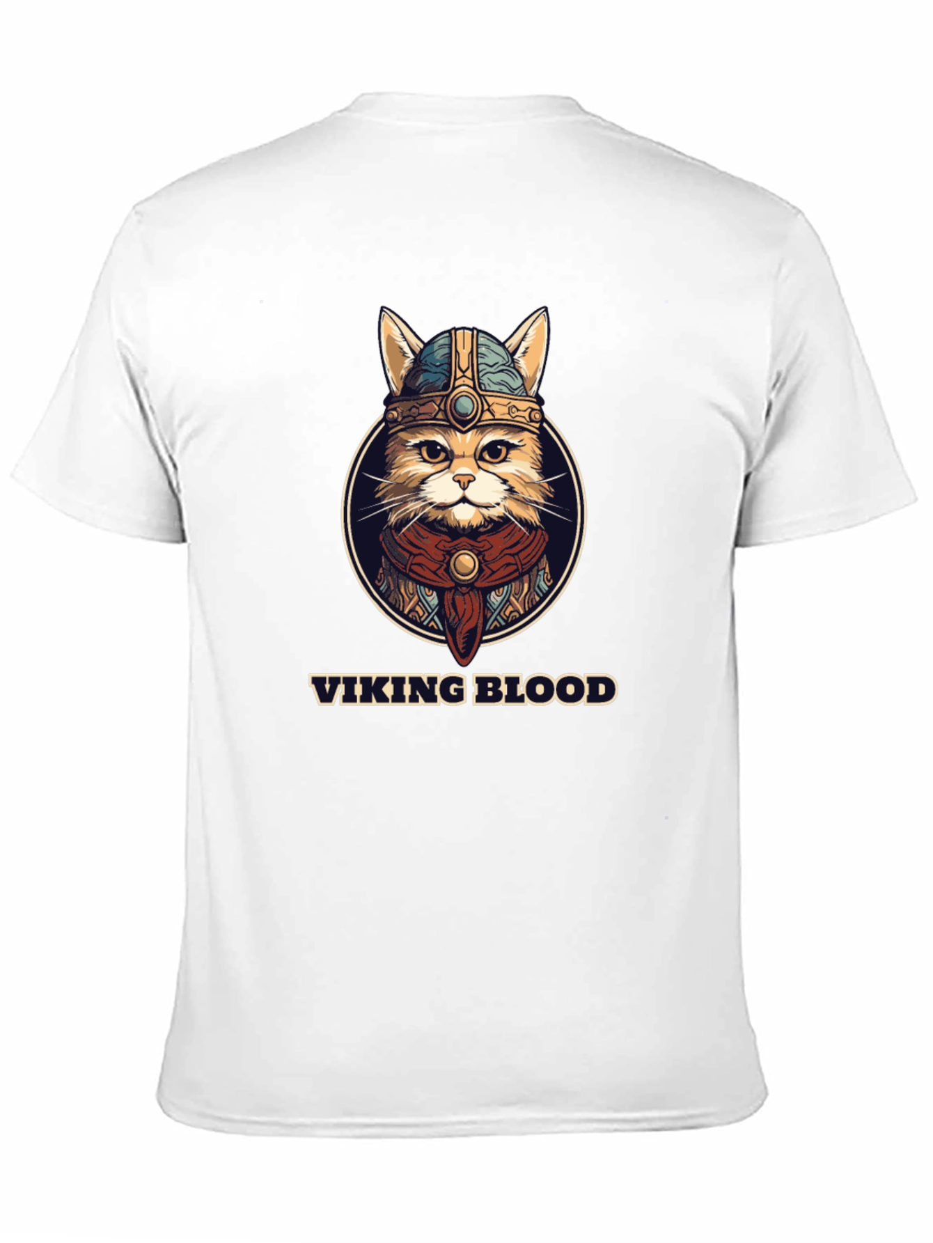Viking Blood Cat Graphic T-Shirt