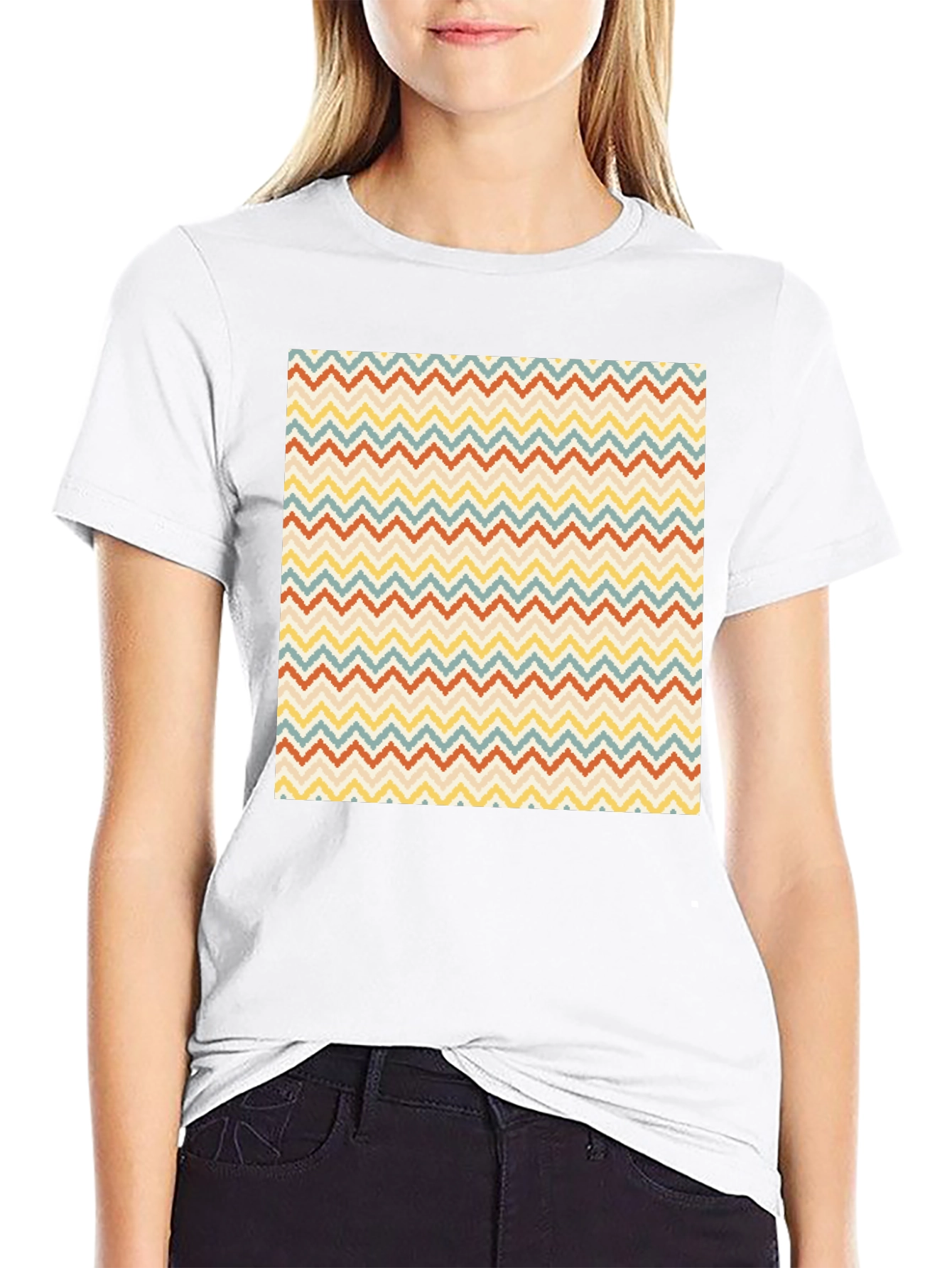 Retro Zigzag Pattern T-Shirt