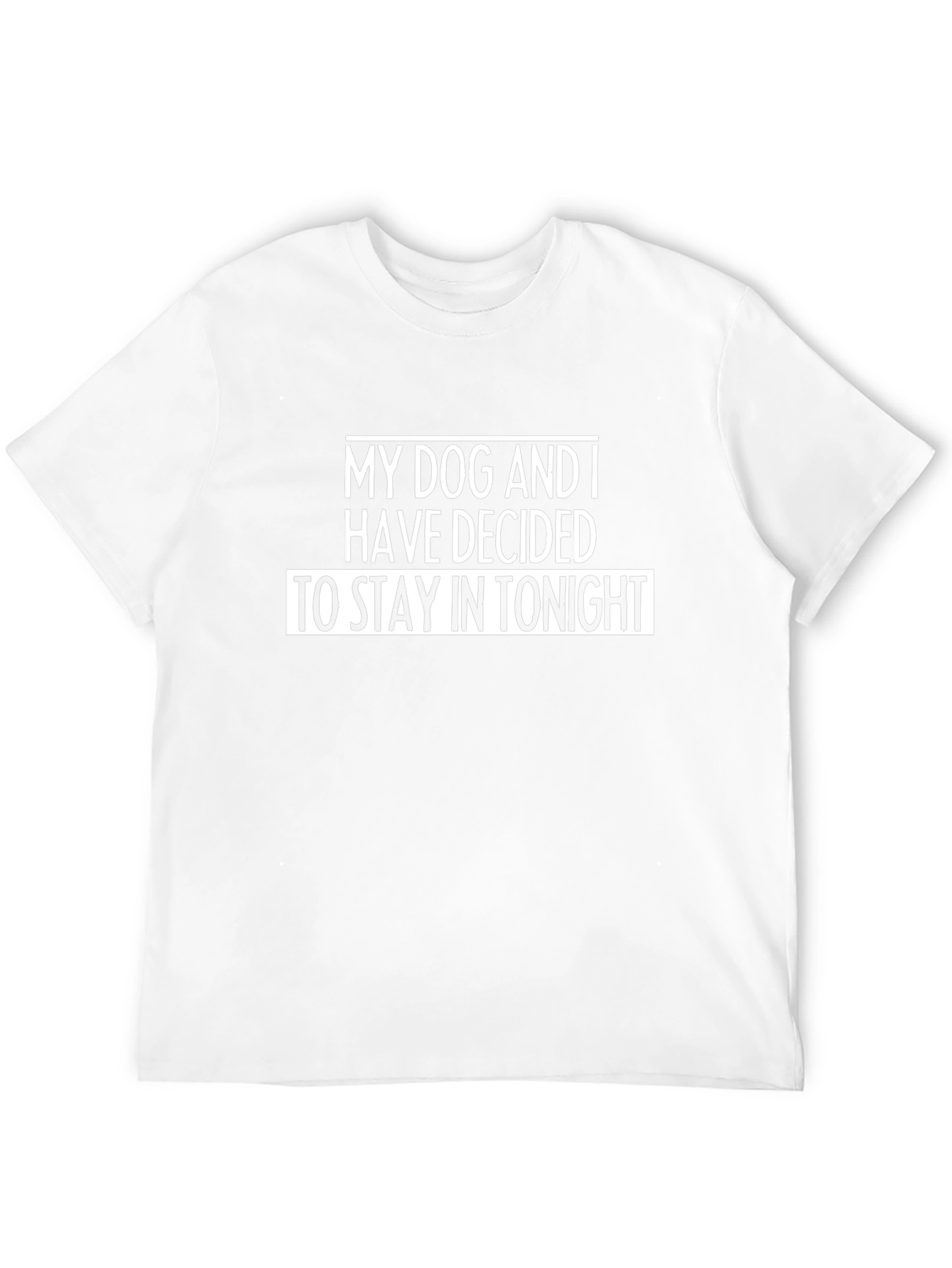 Stay-In Dog Lover T-Shirt - Comfortable Black Tee