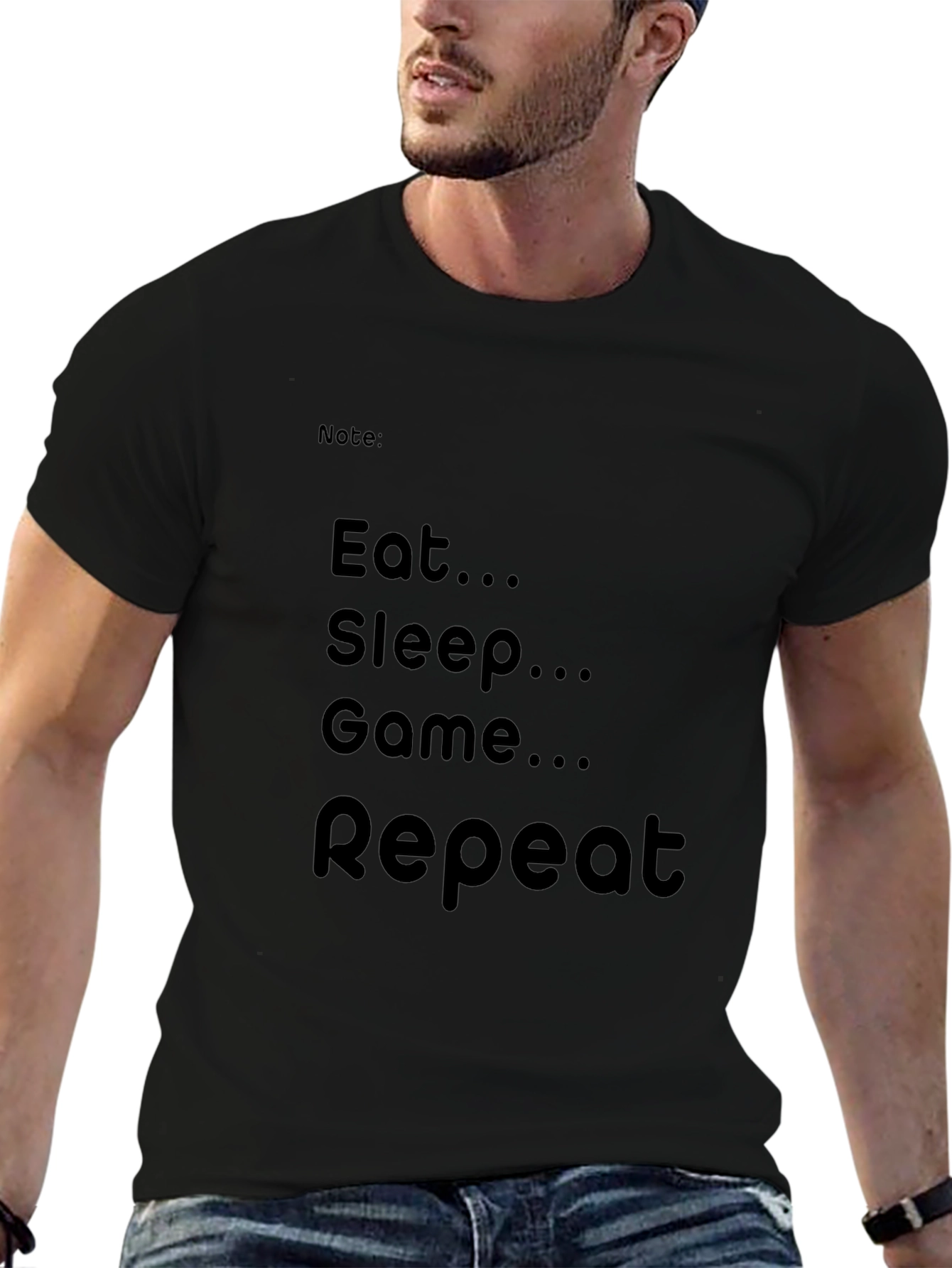 Eat Sleep Game Repeat T-Shirt - Gamer Apparel