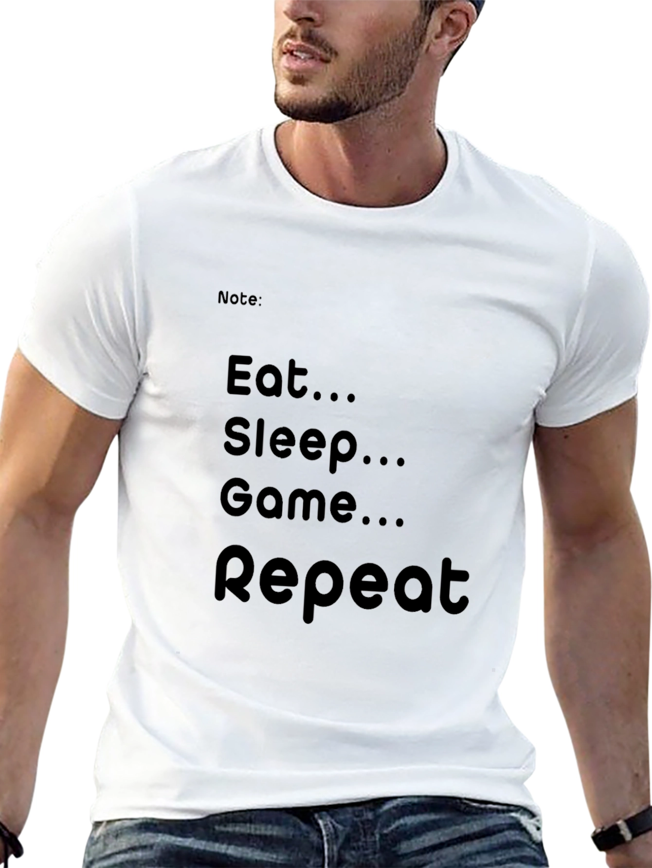 Eat Sleep Game Repeat T-Shirt - Gamer Apparel