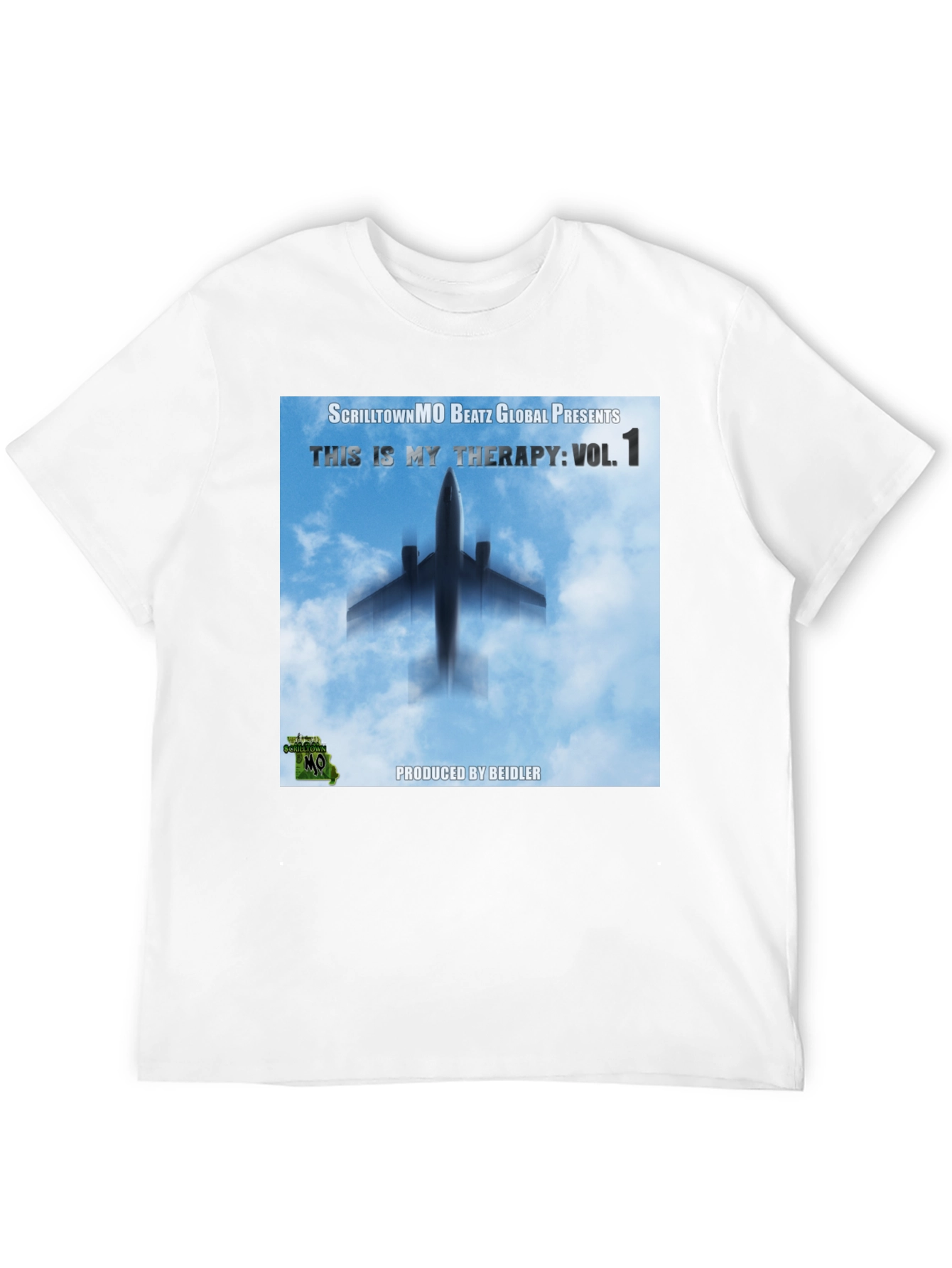 ScrilltownMO Therapy Vol. 1 Black T-Shirt