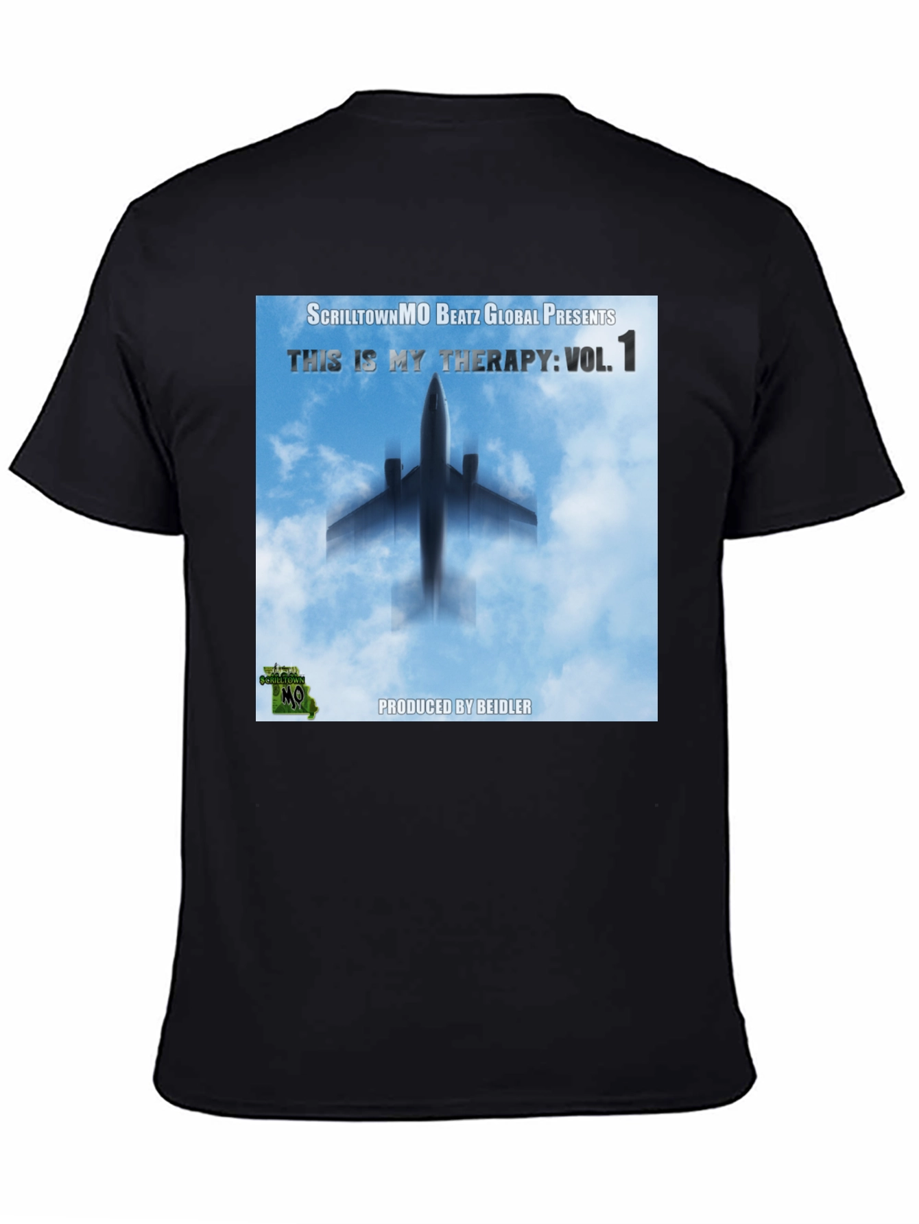 ScrilltownMO Therapy Vol. 1 Black T-Shirt