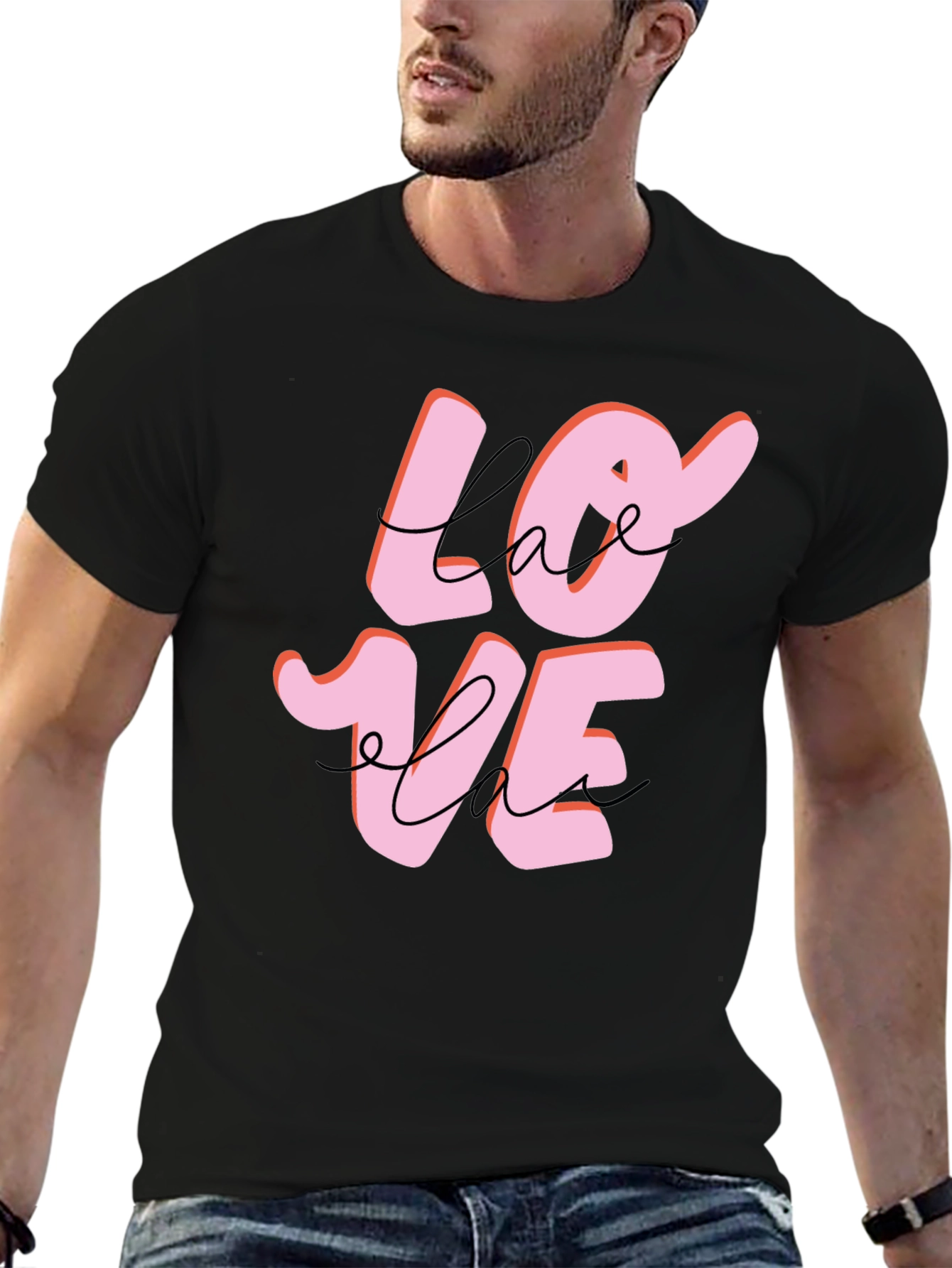 Love Graphic Black T-Shirt