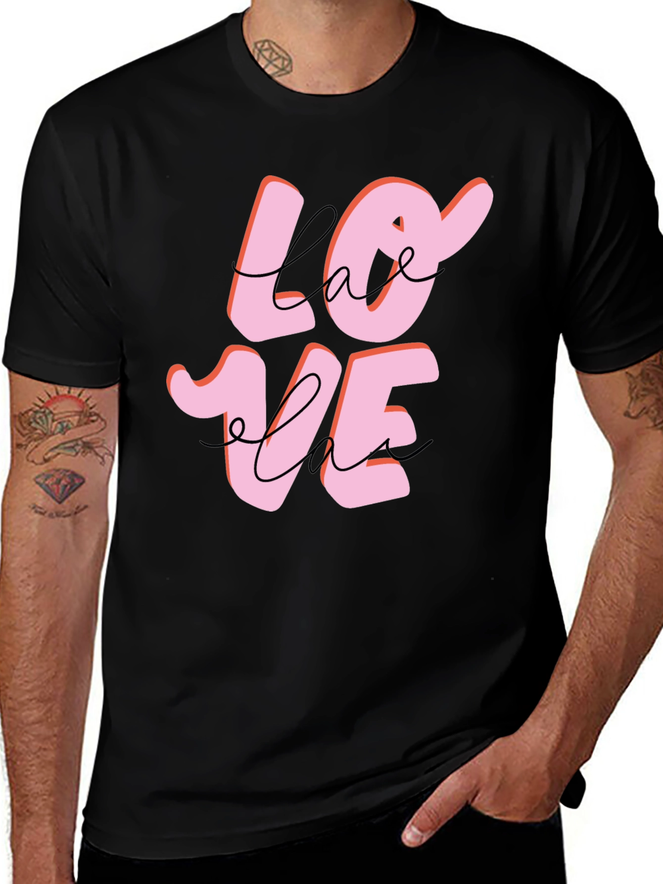 Love Graphic Black T-Shirt