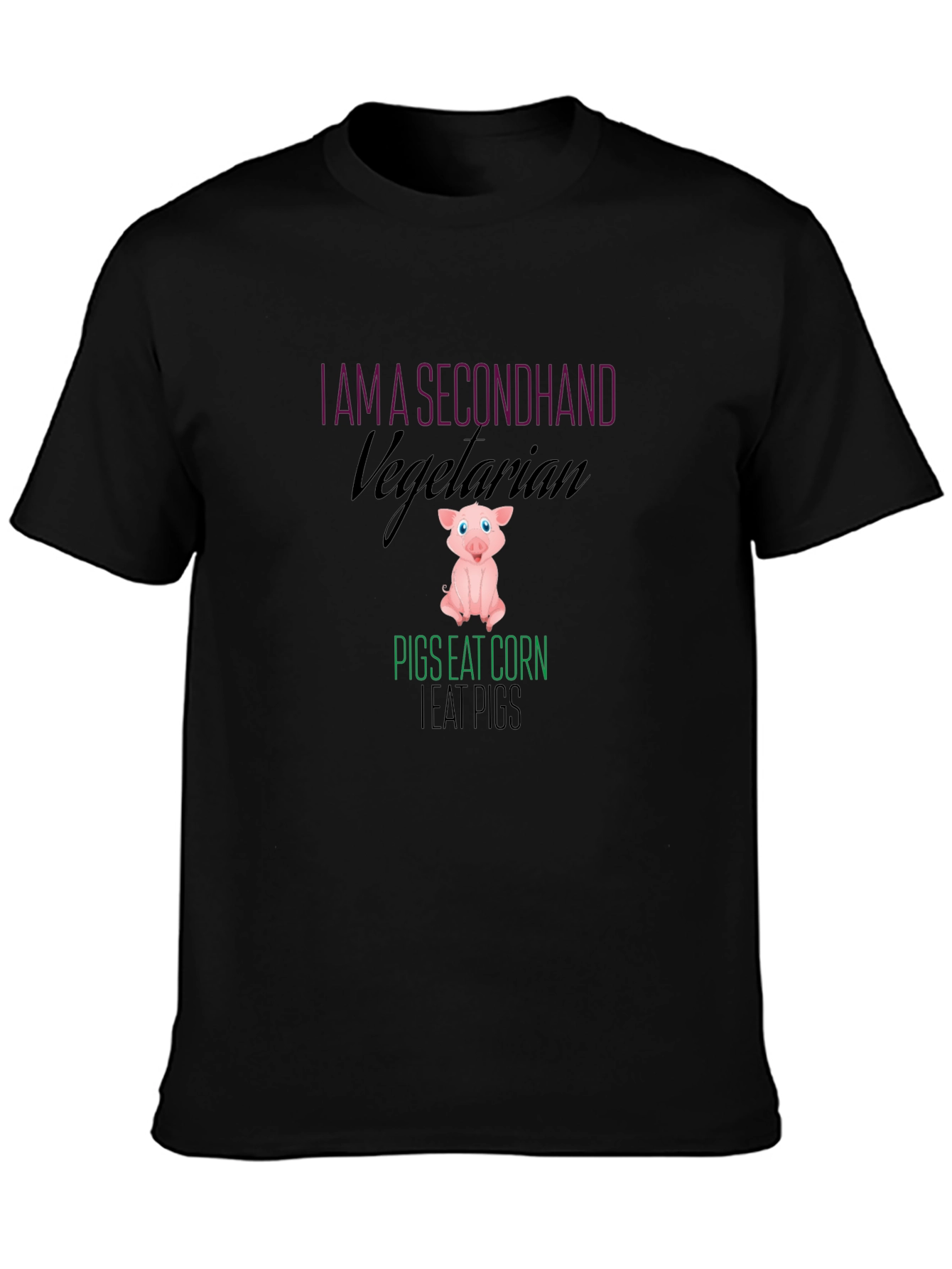 Secondhand Vegetarian Pig Graphic Tee