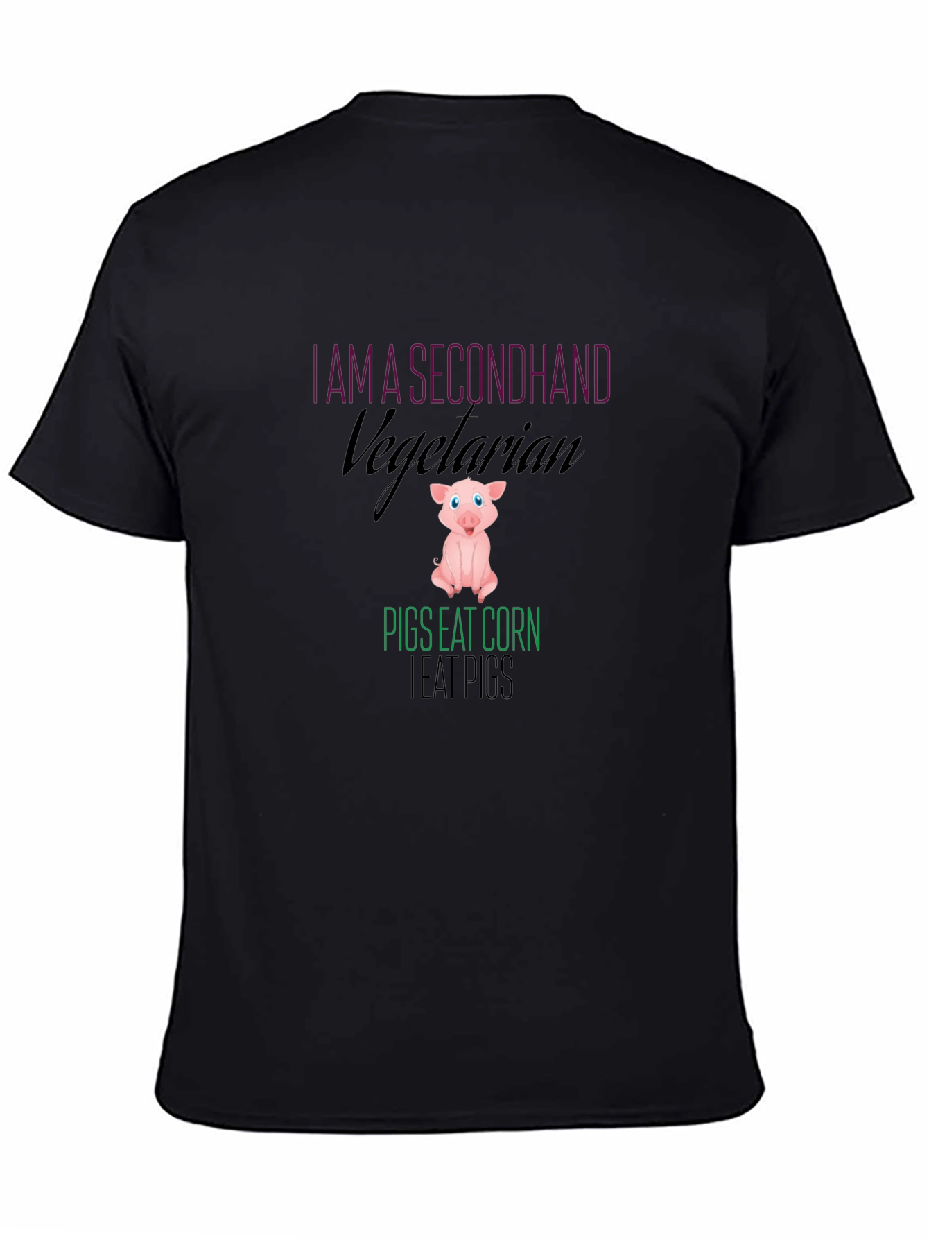Secondhand Vegetarian Pig Graphic Tee