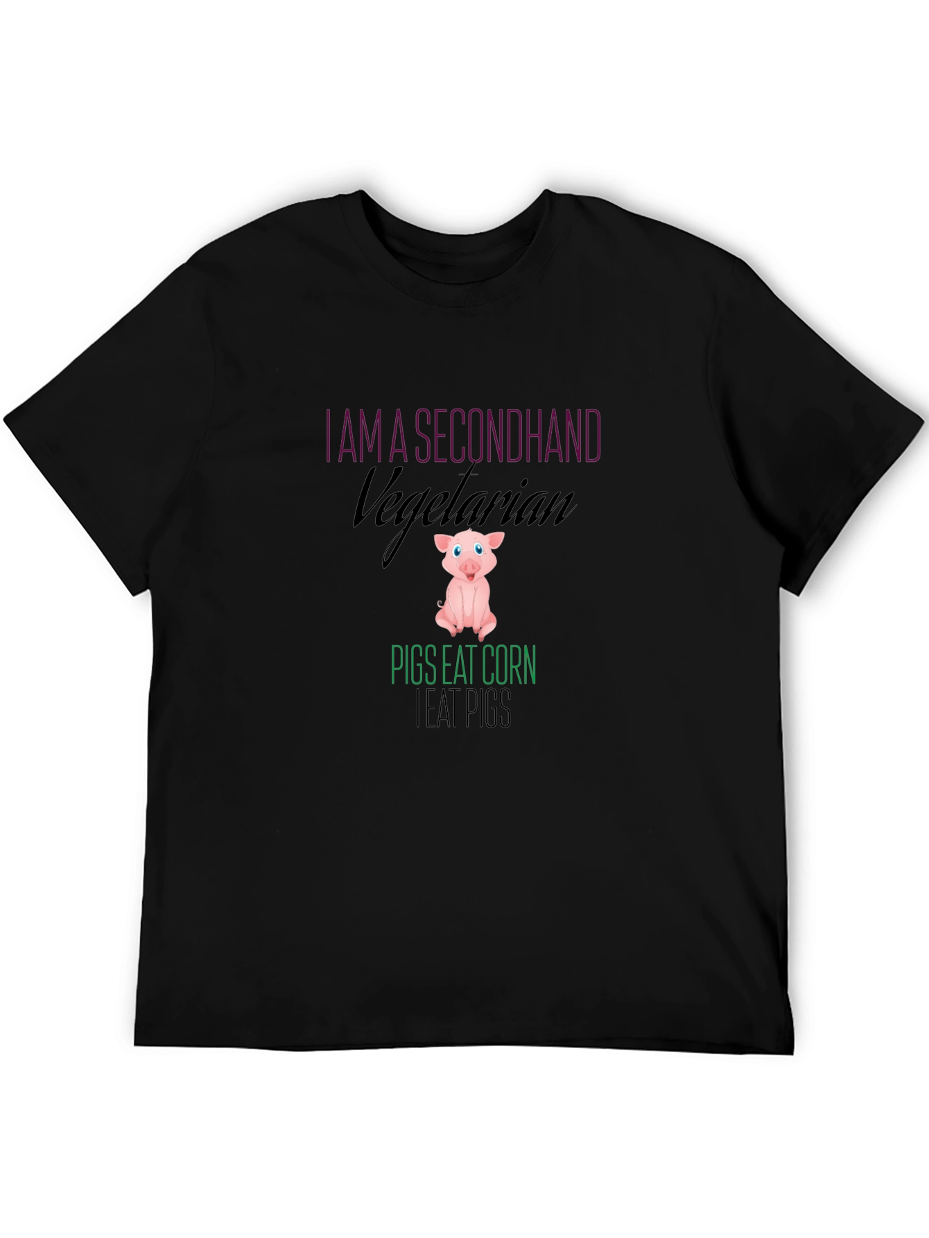 Secondhand Vegetarian Pig Graphic Tee