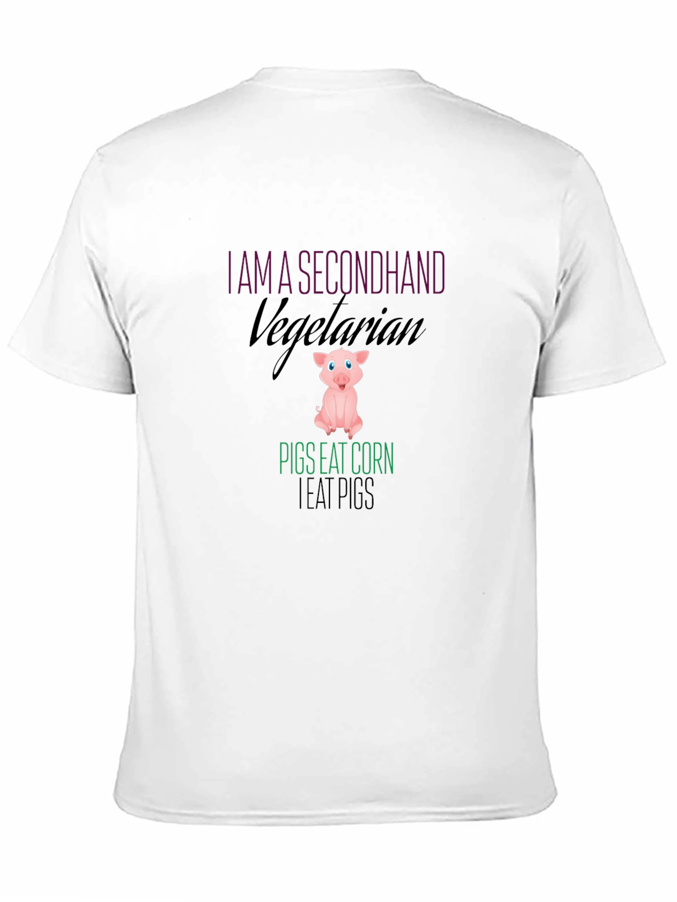 Secondhand Vegetarian Pig Graphic Tee