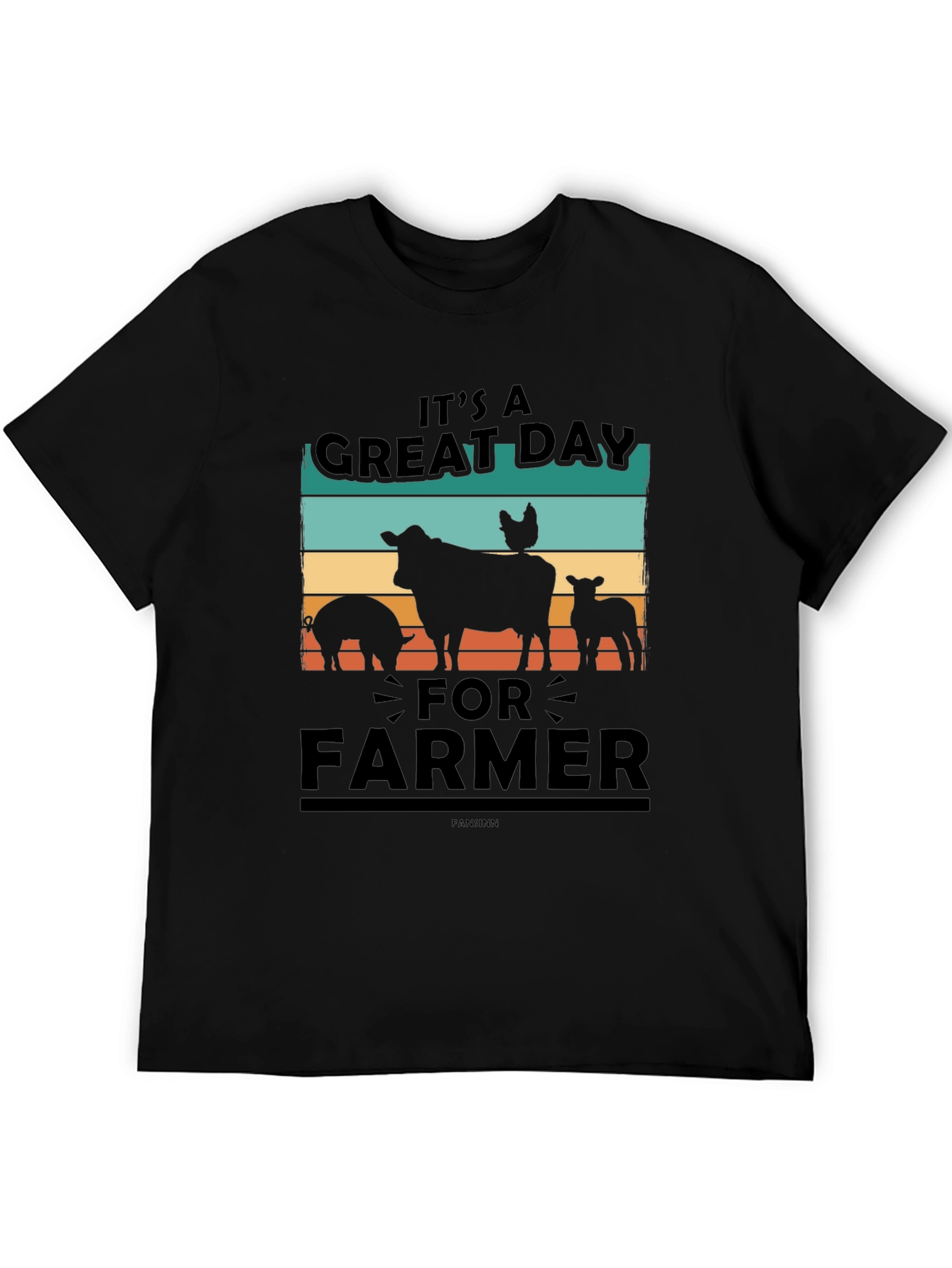 Its A Great Day For Farmer Black T-Shirt