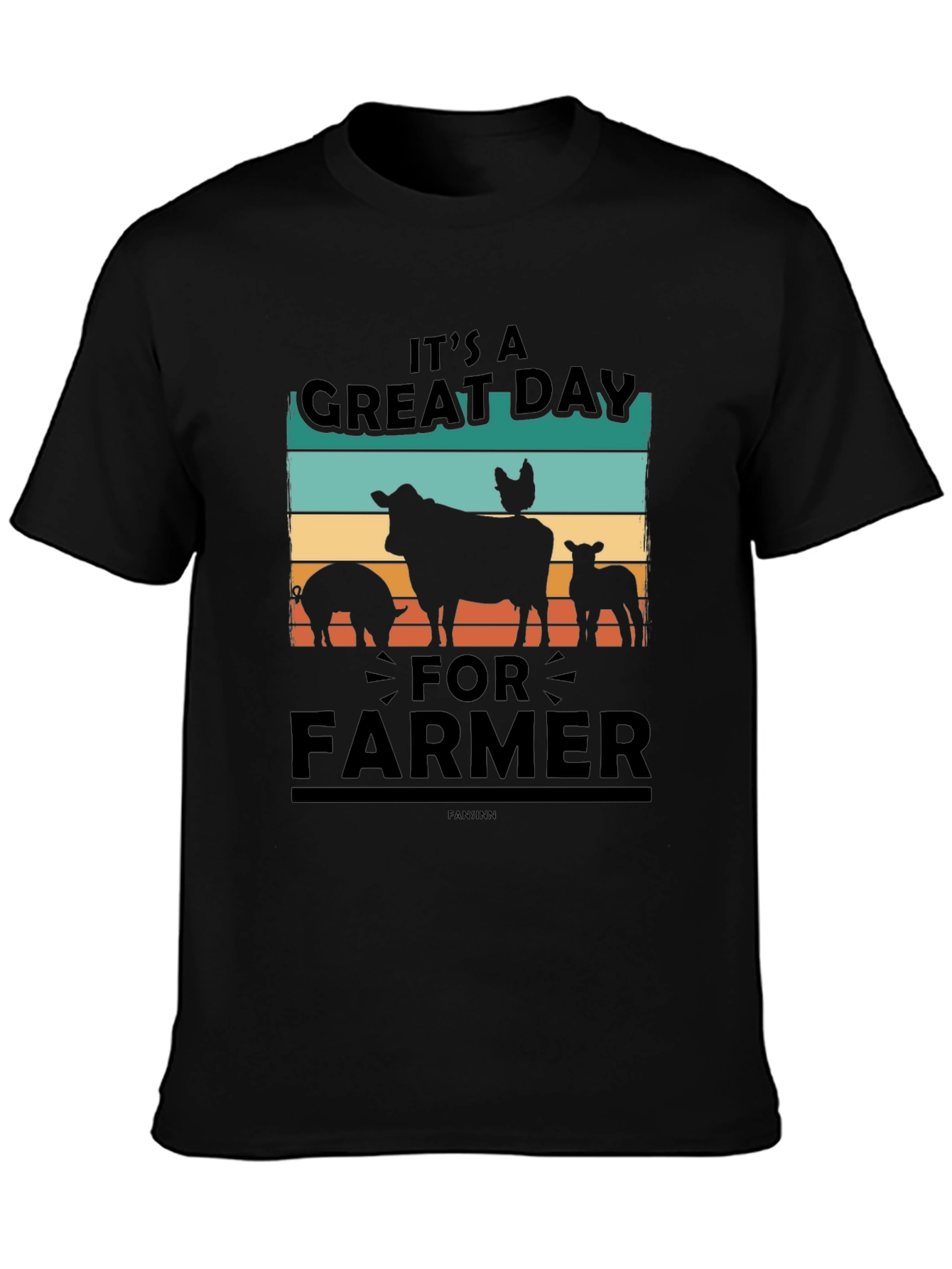 Its A Great Day For Farmer Black T-Shirt