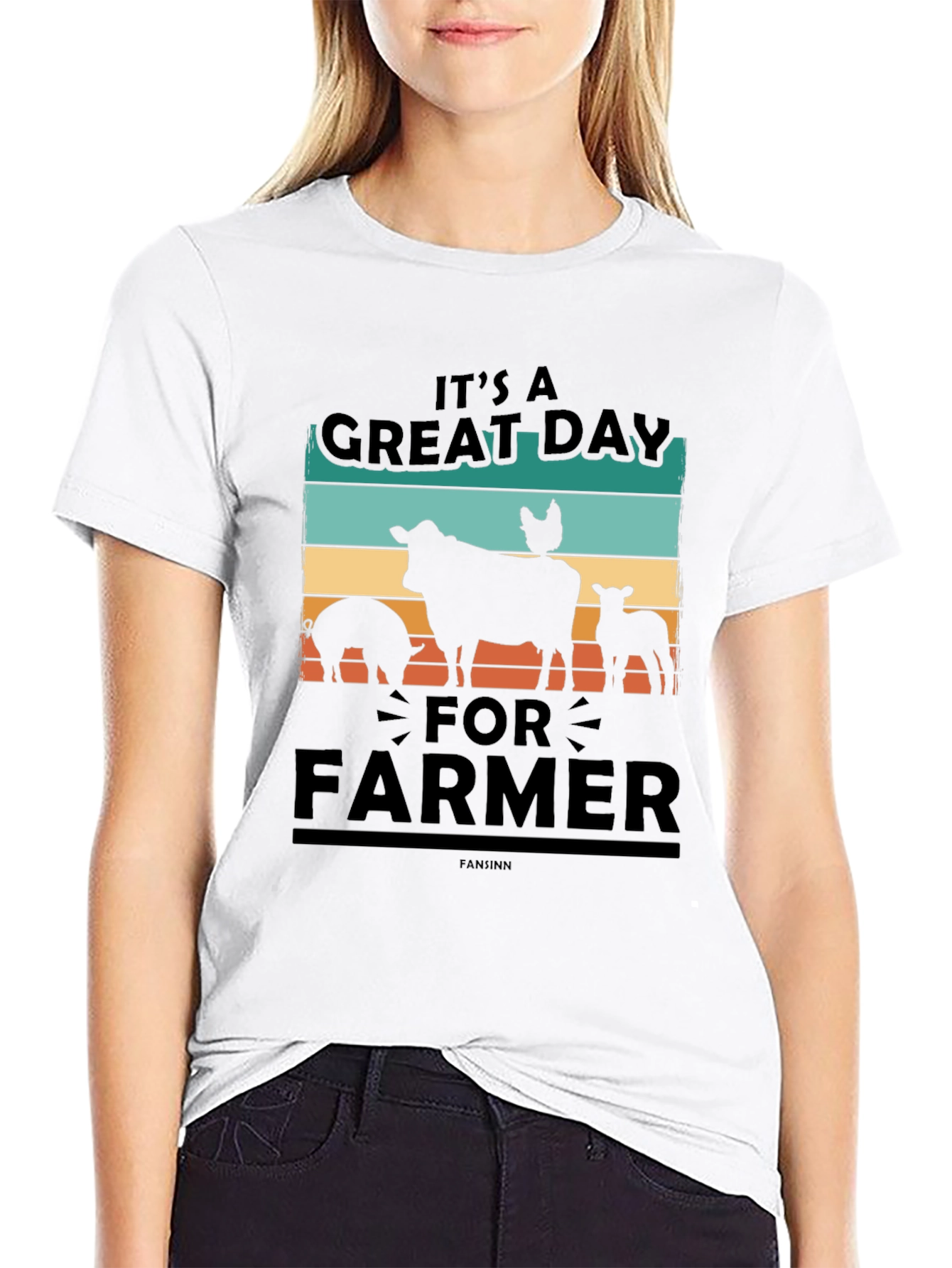 Its A Great Day For Farmer Black T-Shirt